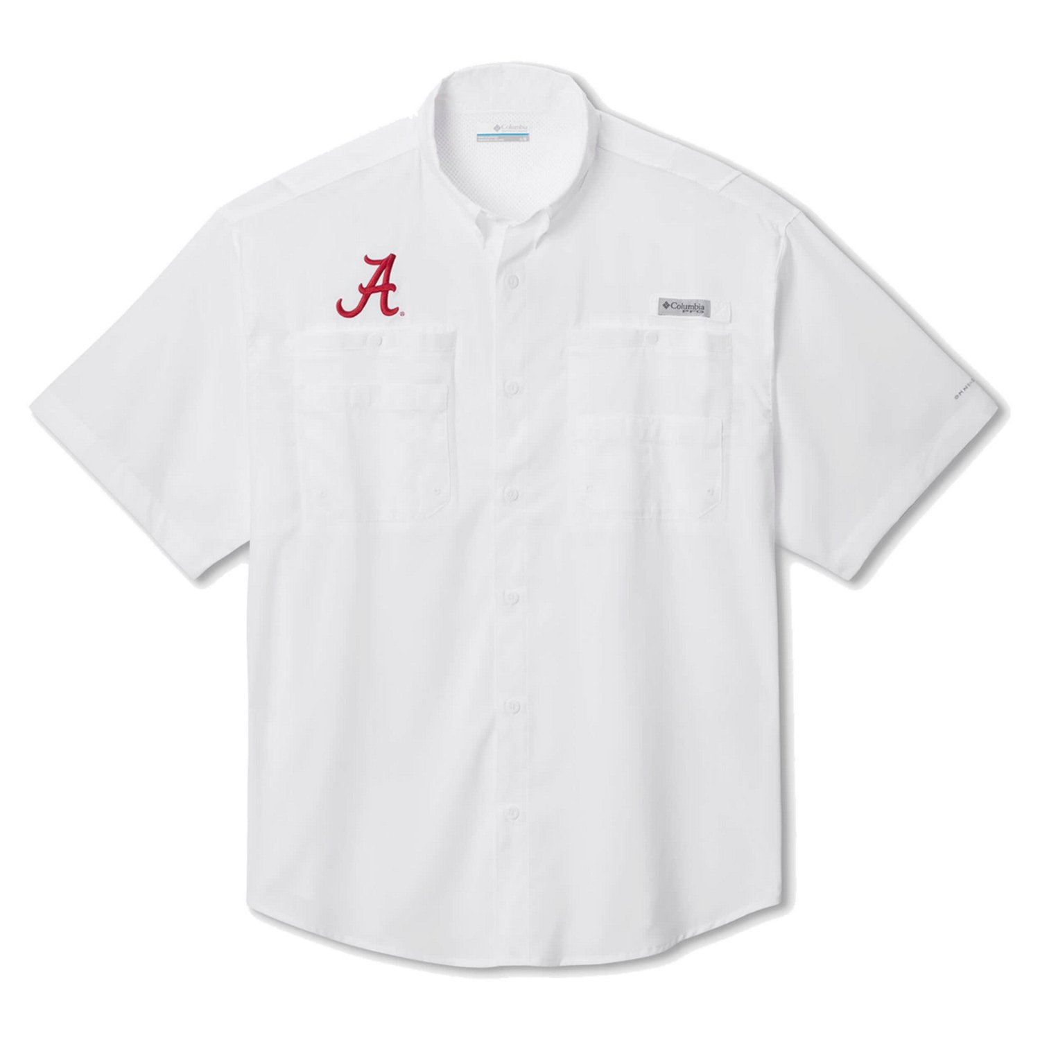 Columbia Alabama Crimson Tide Big  Tall Tamiami Omni-Shade Button-Down Shirt                                                     - view number 1