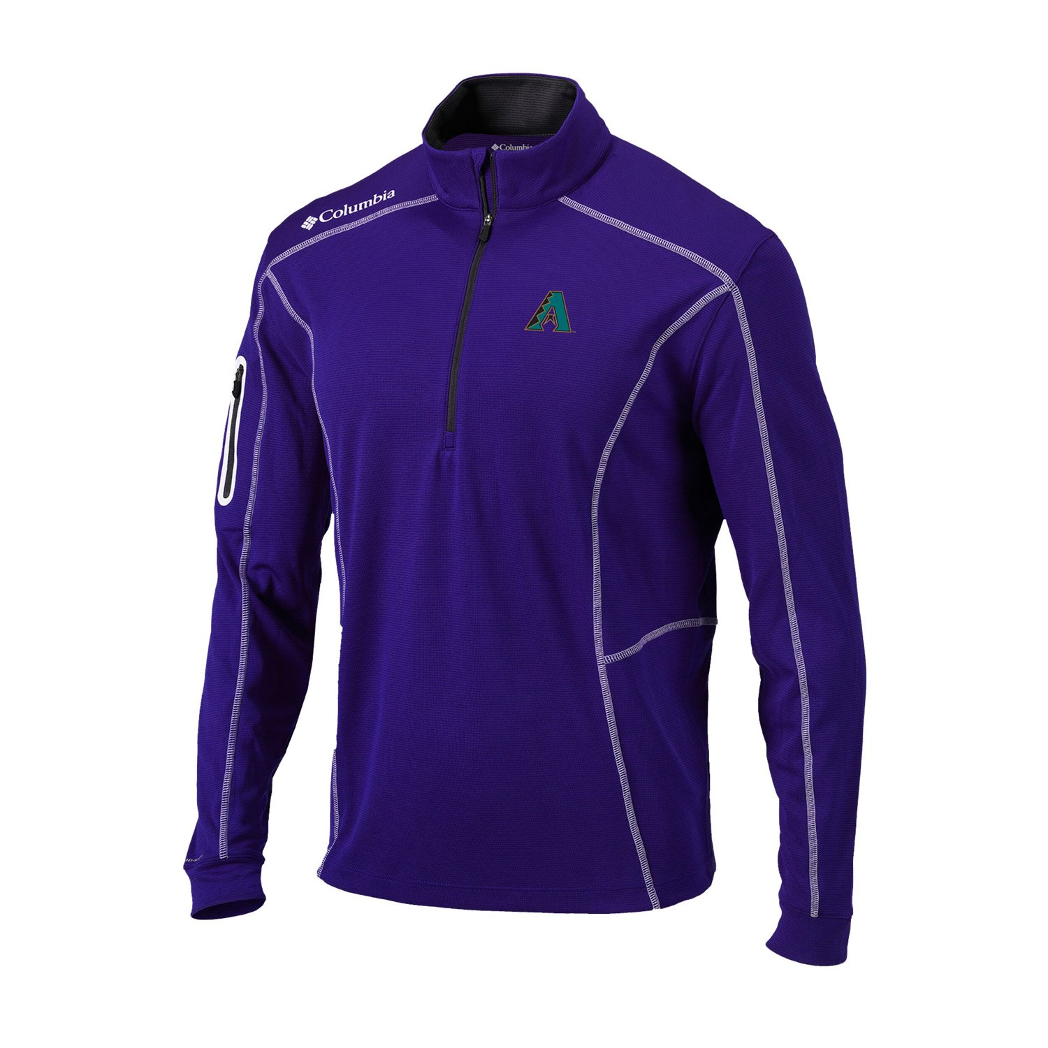 Columbia Arizona Diamondbacks Cooperstown Collection Omni-Wick Shotgun Quarter-Zip Top - view number 2