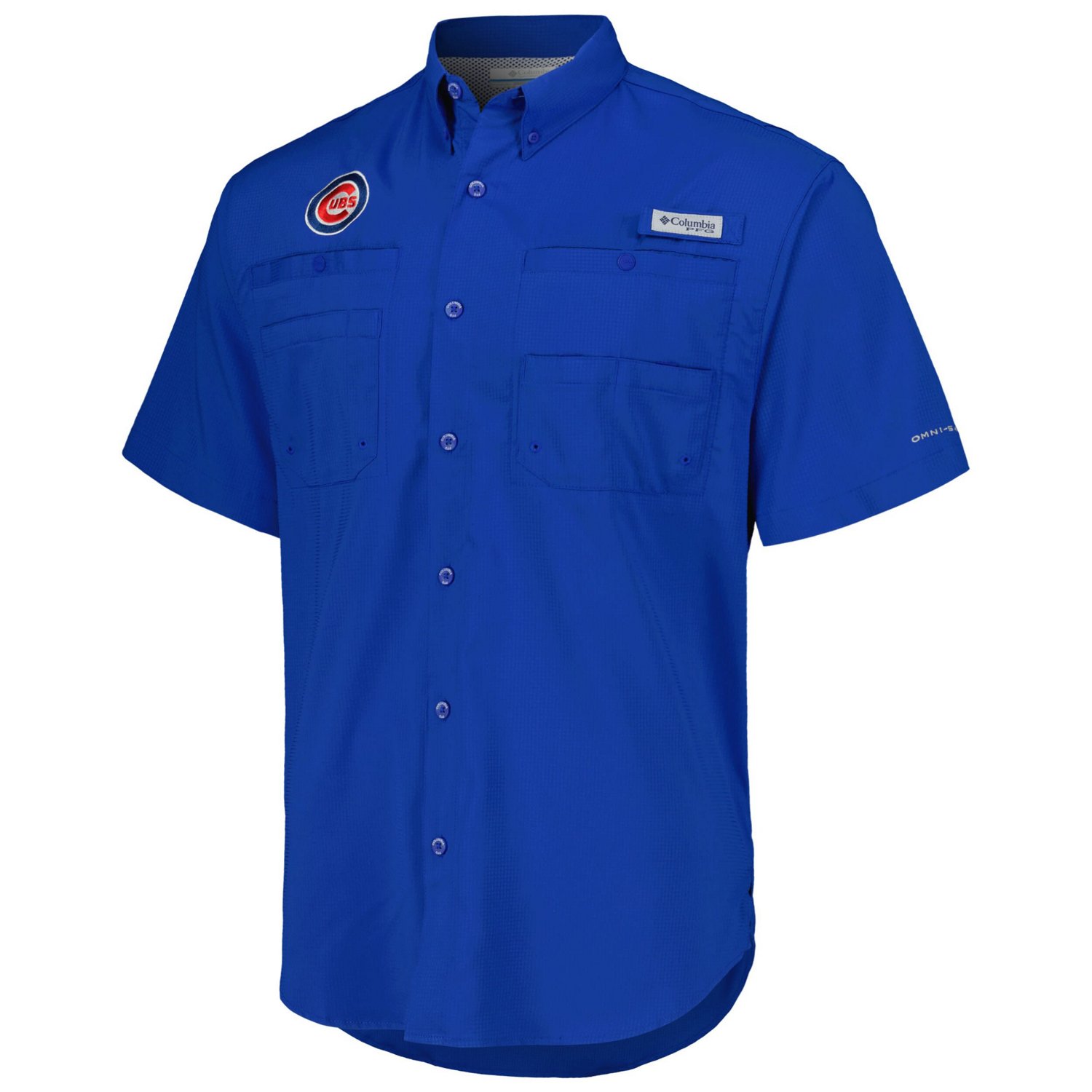Columbia Chicago Cubs Tamiami Omni-Shade Button-Down Shirt - view number 2