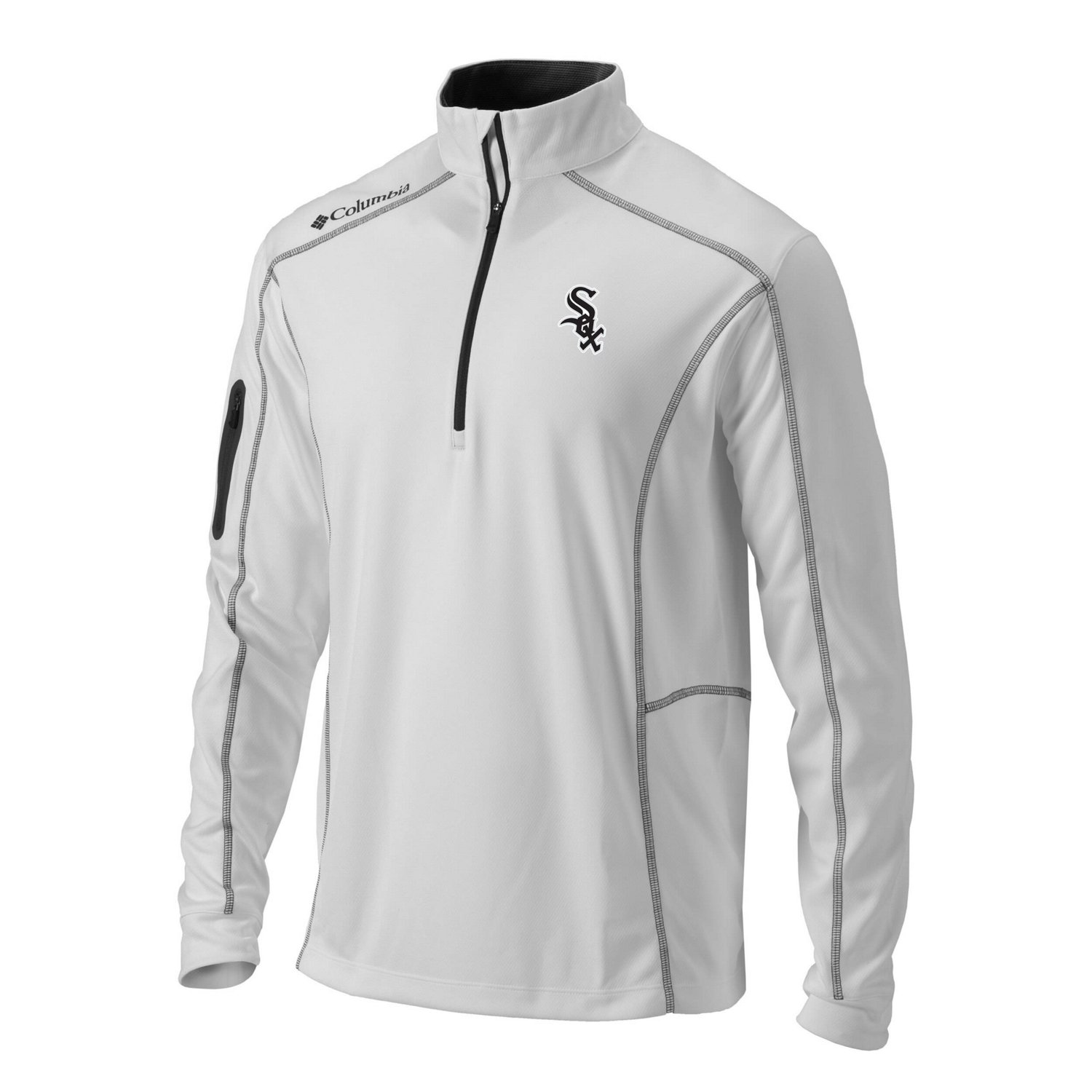 Columbia Chicago Sox Omni-Wick Shotgun Quarter-Zip Pullover Top - view number 2