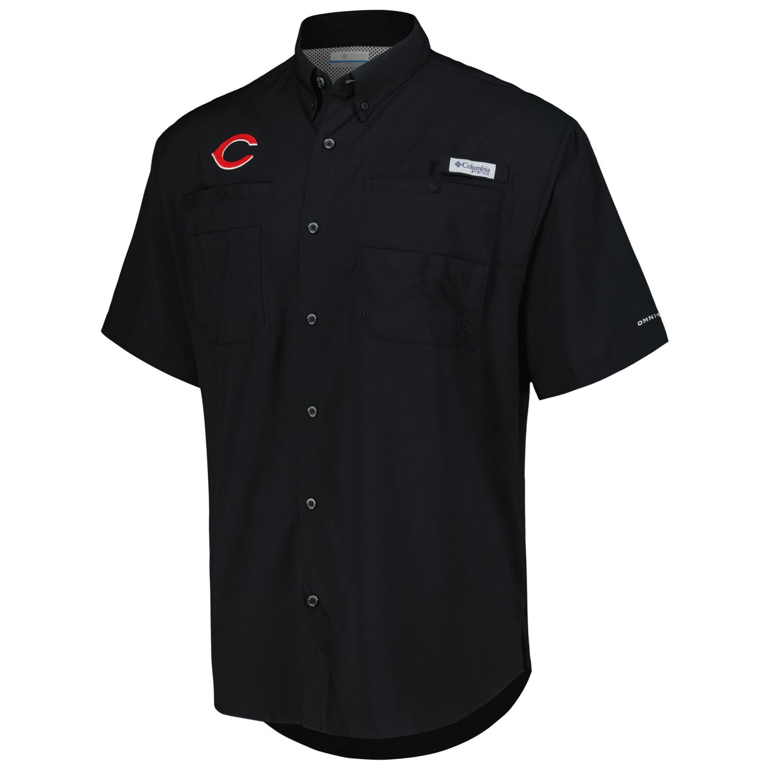 Columbia Cincinnati Reds Tamiami Omni-Shade Button-Down Shirt - view number 2