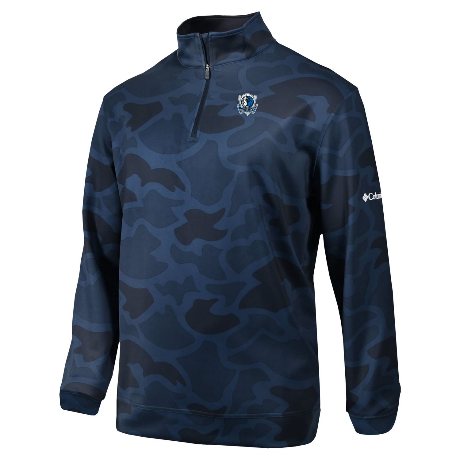 Columbia Dallas Mavericks Omni-Wick Wickhams Hills Quarter-Zip Pullover Top