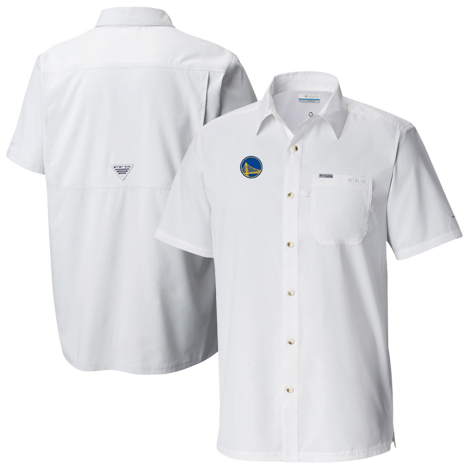 Columbia Golden State Warriors Slack Tide Camp Button-Up Shirt                                                                   - view number 1