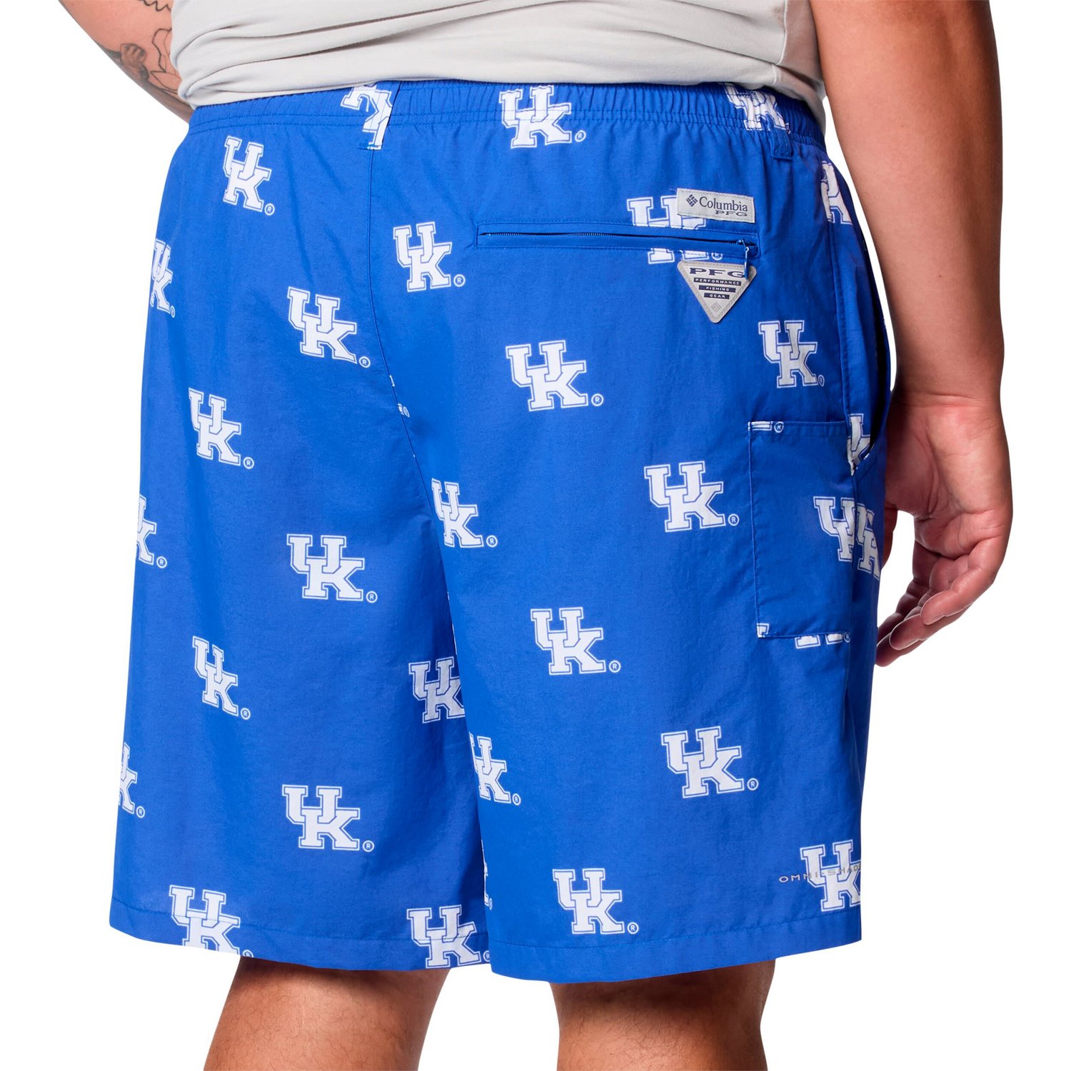 Columbia Kentucky Wildcats Big  Tall Backcast Shorts - view number 3