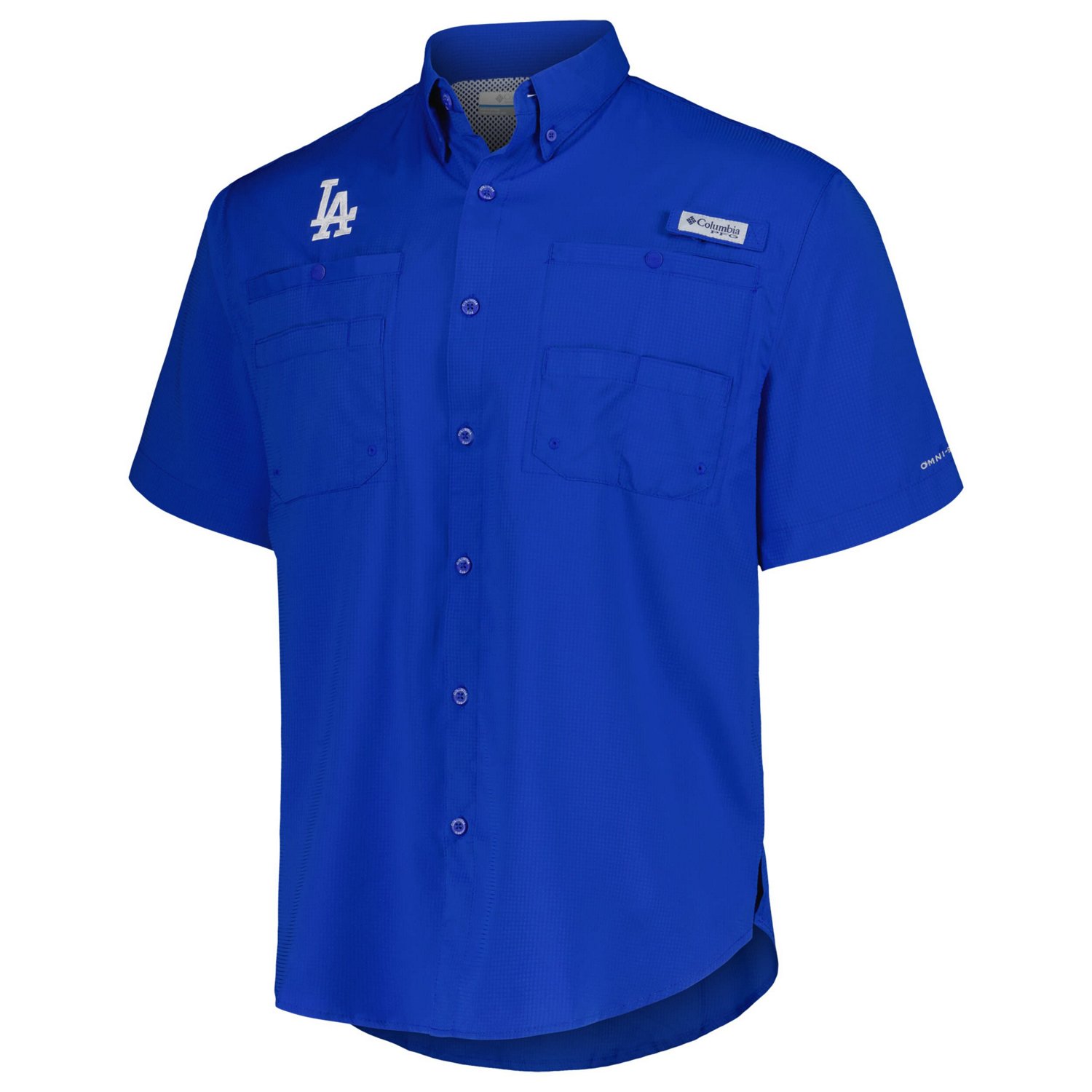 Columbia Los Angeles Dodgers Tamiami Omni-Shade Button-Down Shirt - view number 2