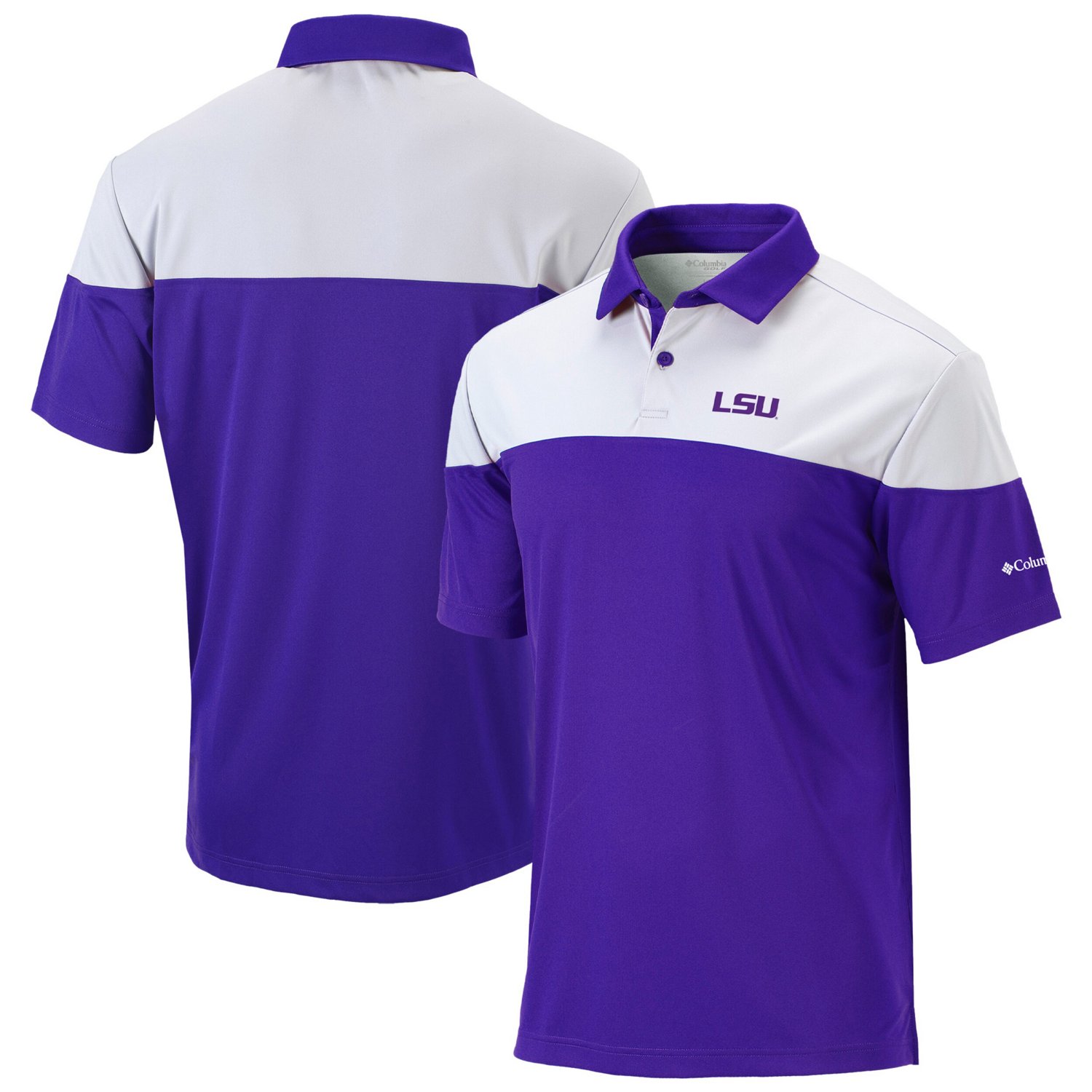 Columbia LSU Tigers Best Ball Omni-Wick Polo                                                                                     - view number 1