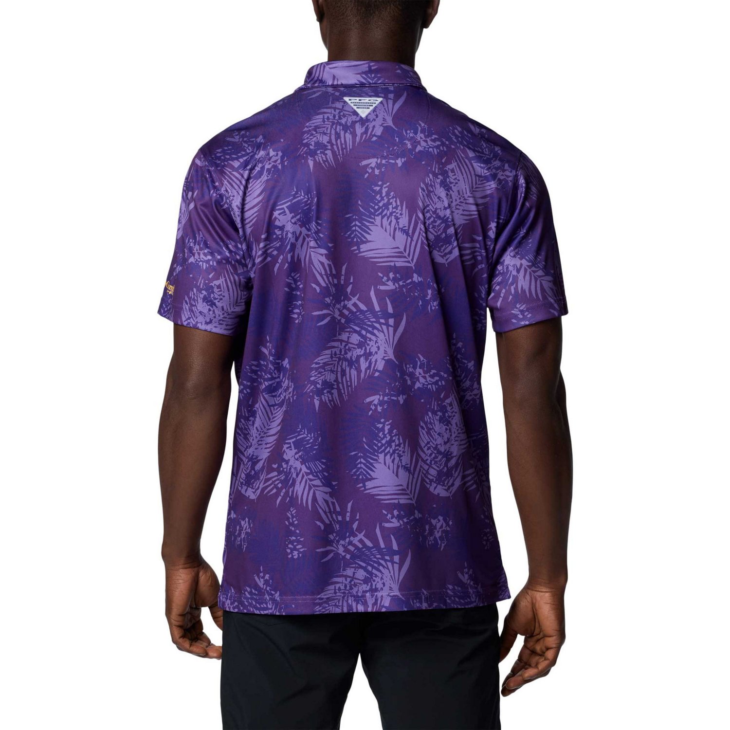 Columbia LSU Tigers PFG Super Terminal Tackle Omni-Shade Bangalows Polo                                                          - view number 2