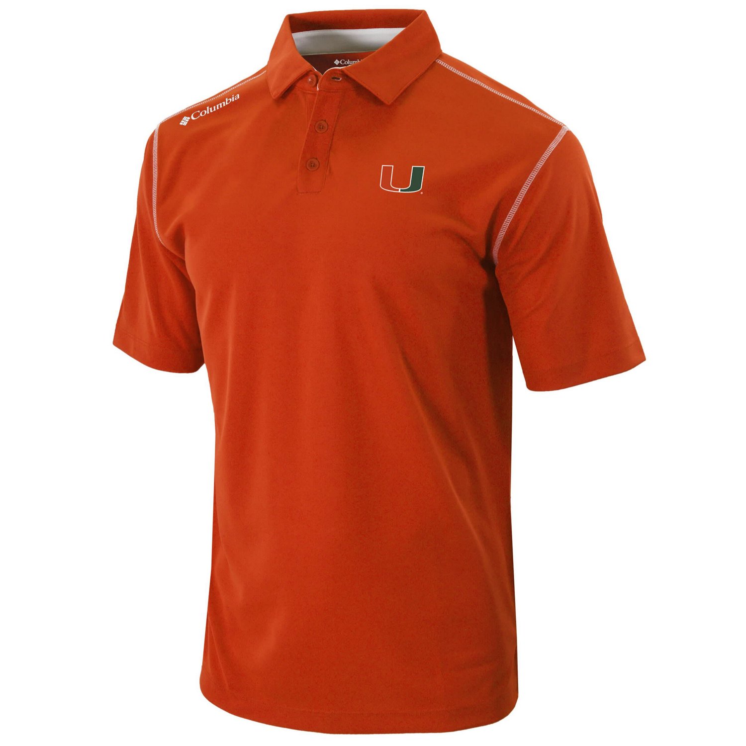 Columbia Miami Hurricanes Omni-Wick Shotgun Polo                                                                                 - view number 2