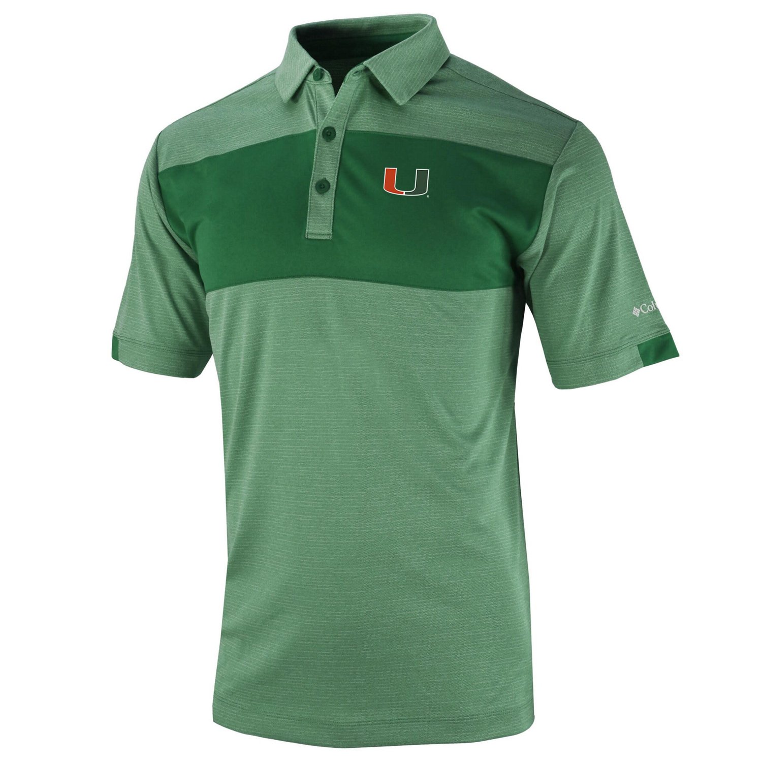 Columbia Miami Hurricanes Omni-Wick Total Control Polo                                                                           - view number 2
