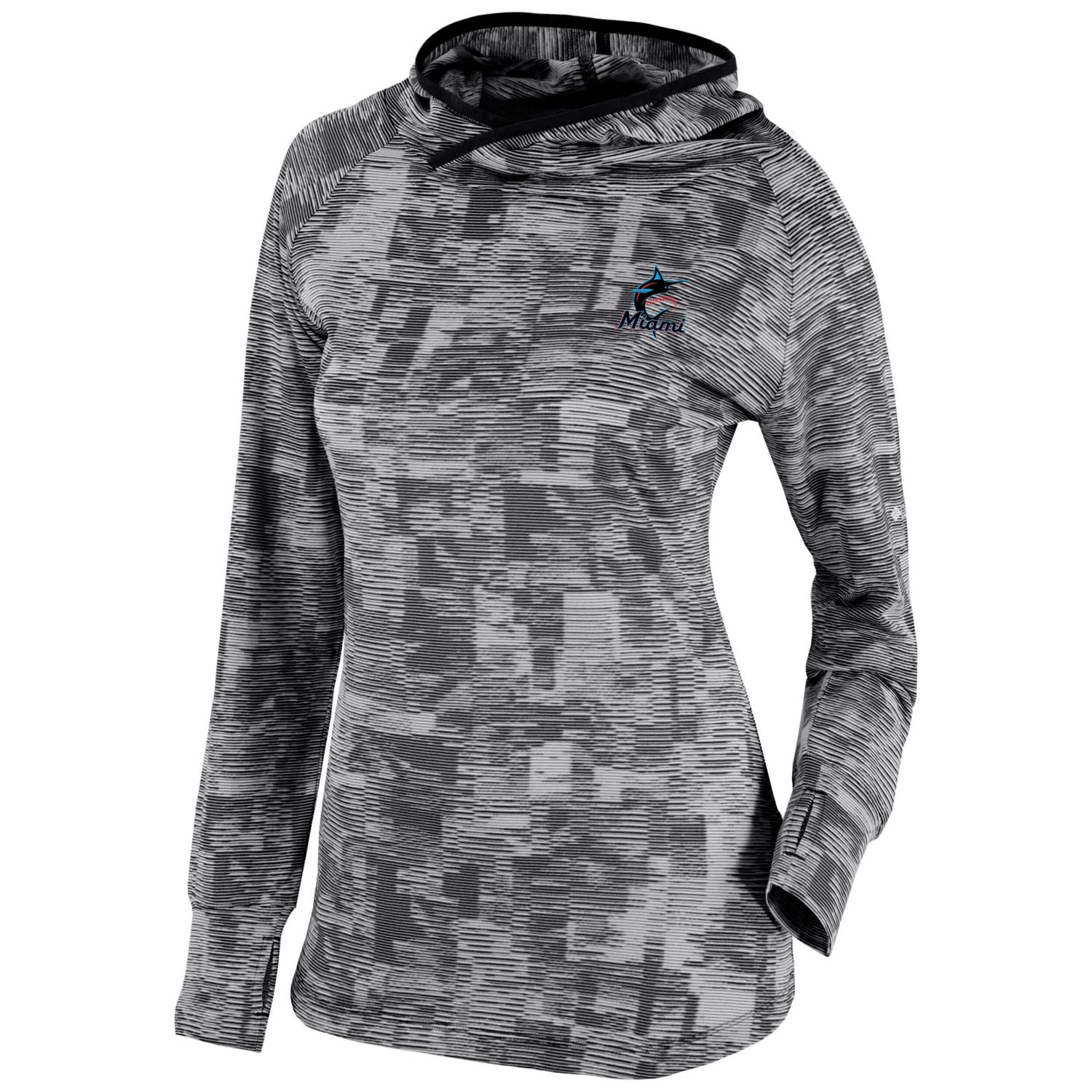 Columbia Miami Marlins Omni-Wick Sunday Ball Pullover Hoodie                                                                     - view number 2