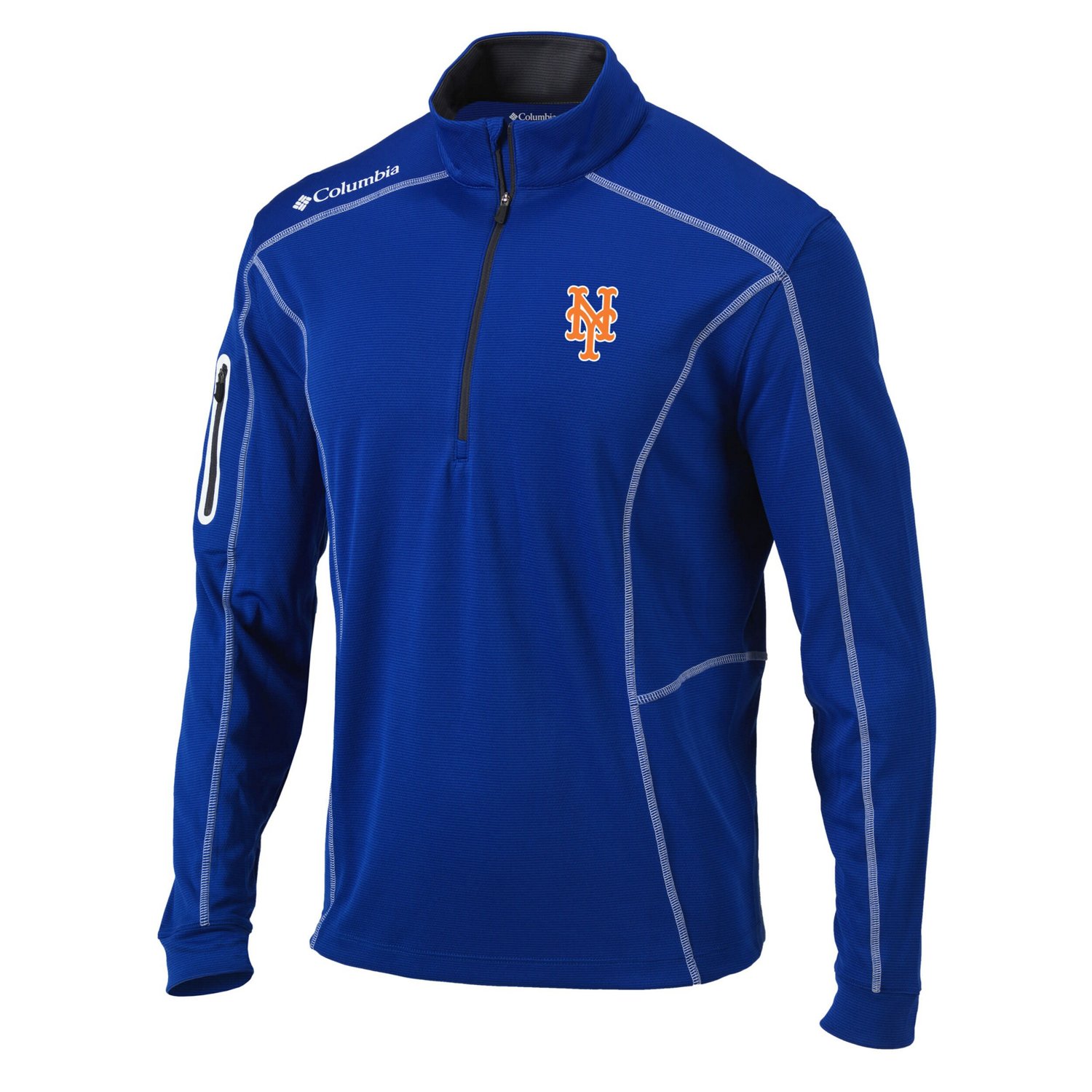 Columbia New York Mets Omni-Wick Shotgun Quarter-Zip Pullover Top - view number 2