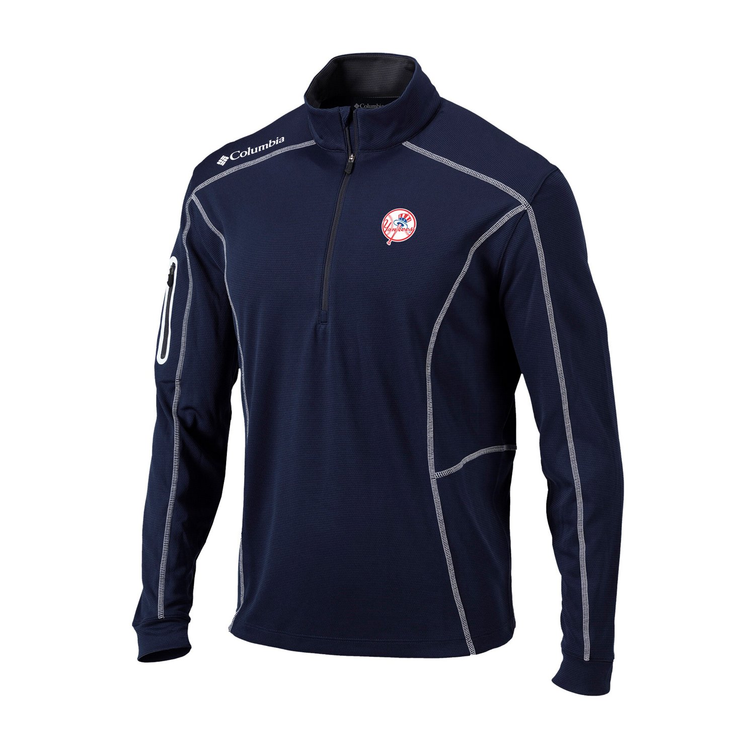 Columbia New York Yankees Cooperstown Collection Omni-Wick Shotgun Quarter-Zip Top - view number 2