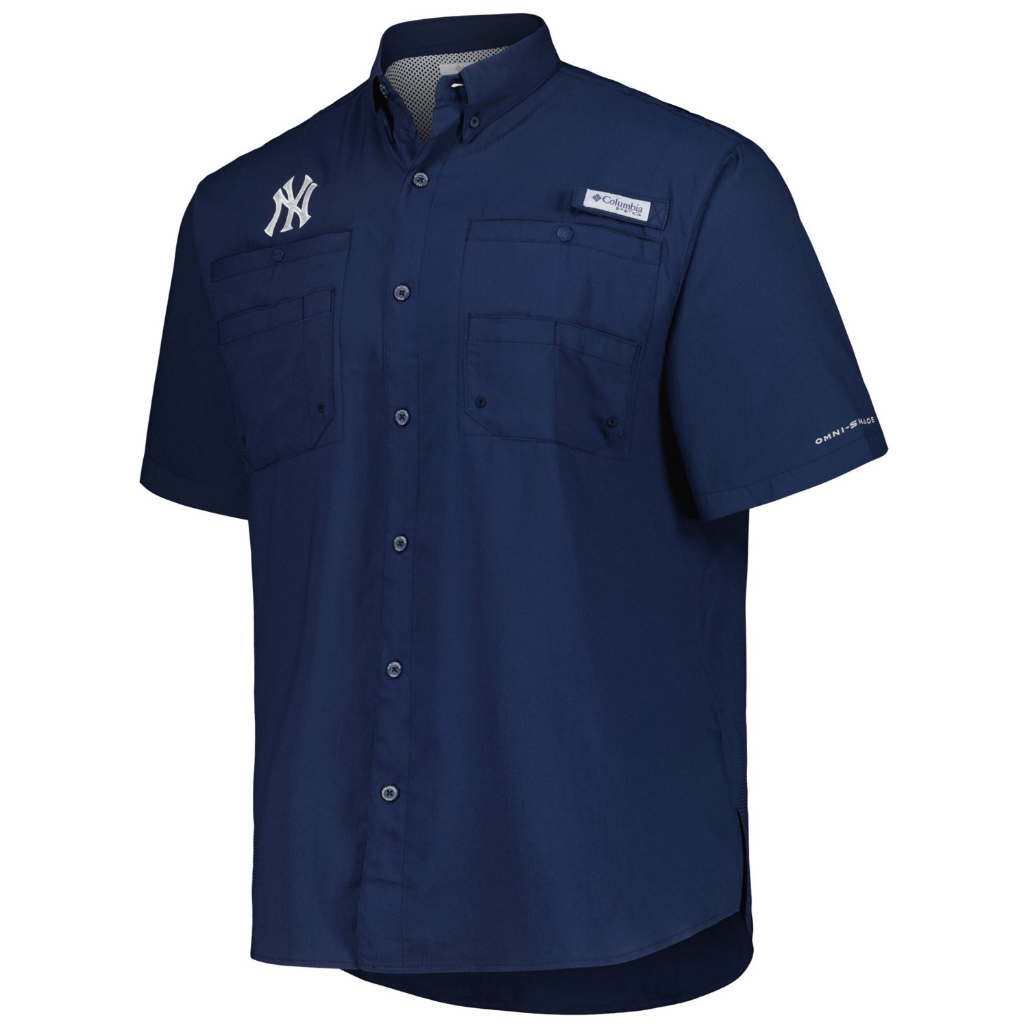 Columbia New York Yankees Tamiami Omni-Shade Button-Down Shirt                                                                   - view number 2