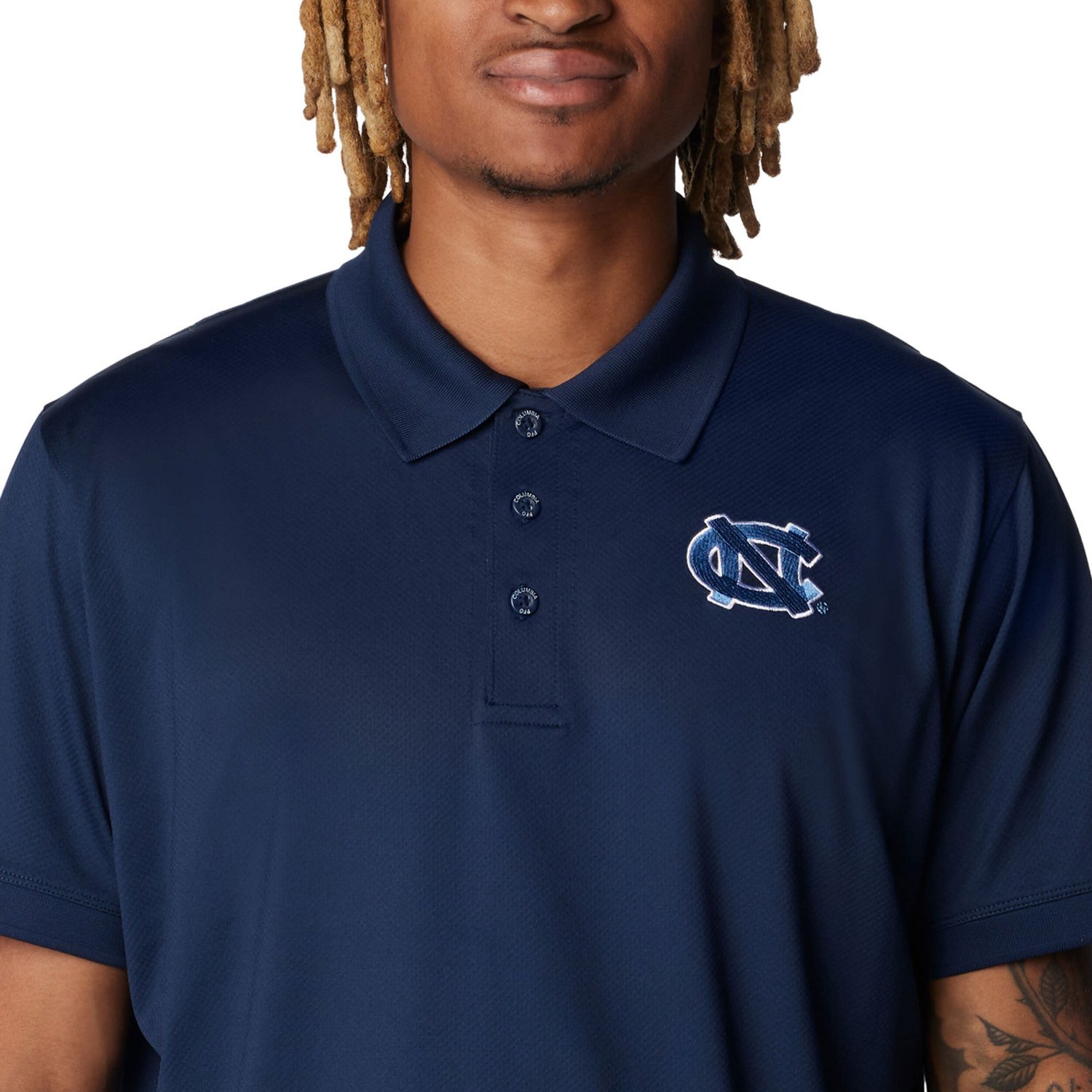 Columbia North Carolina Tar Heels PFG Tamiami Omni-Shade Polo                                                                    - view number 3
