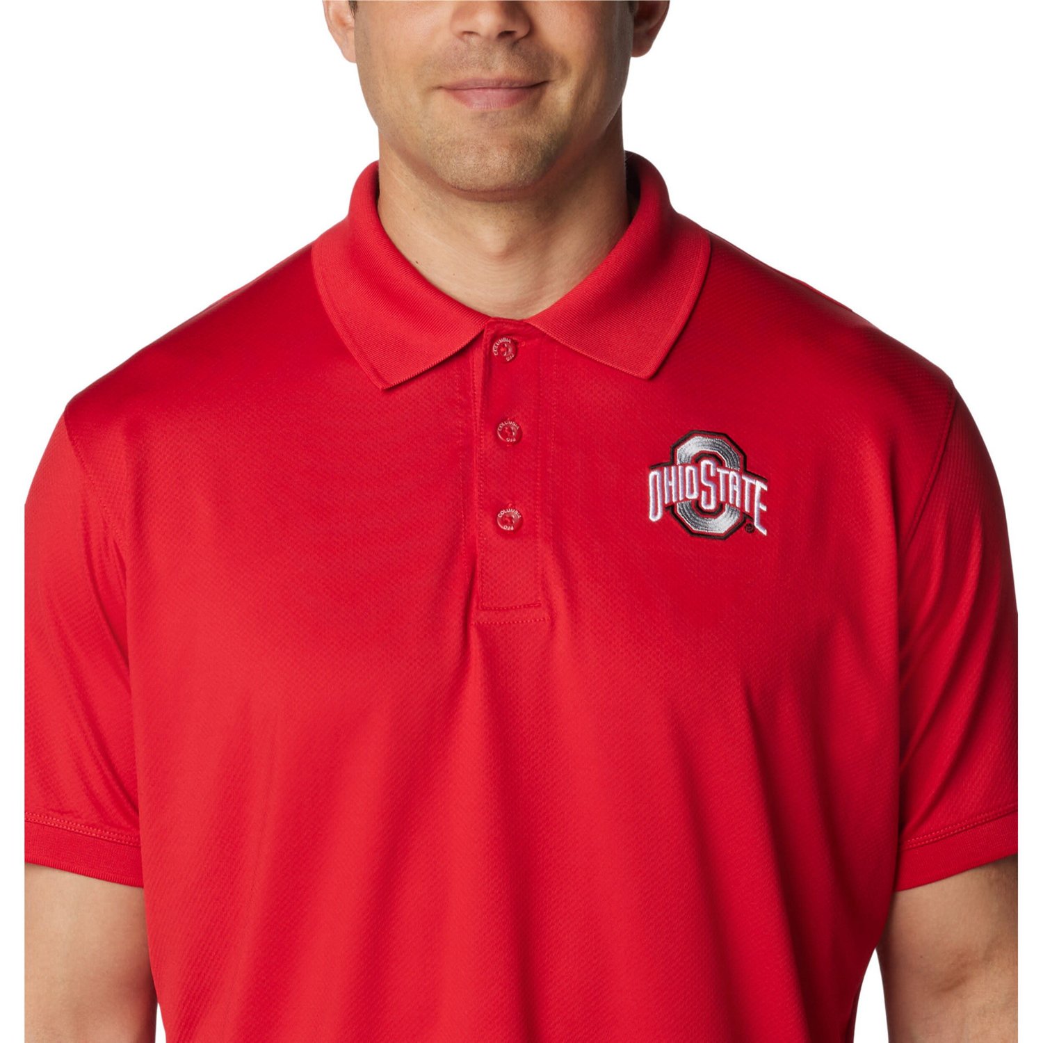 Columbia Ohio State Buckeyes PFG Tamiami Omni-Shade Polo