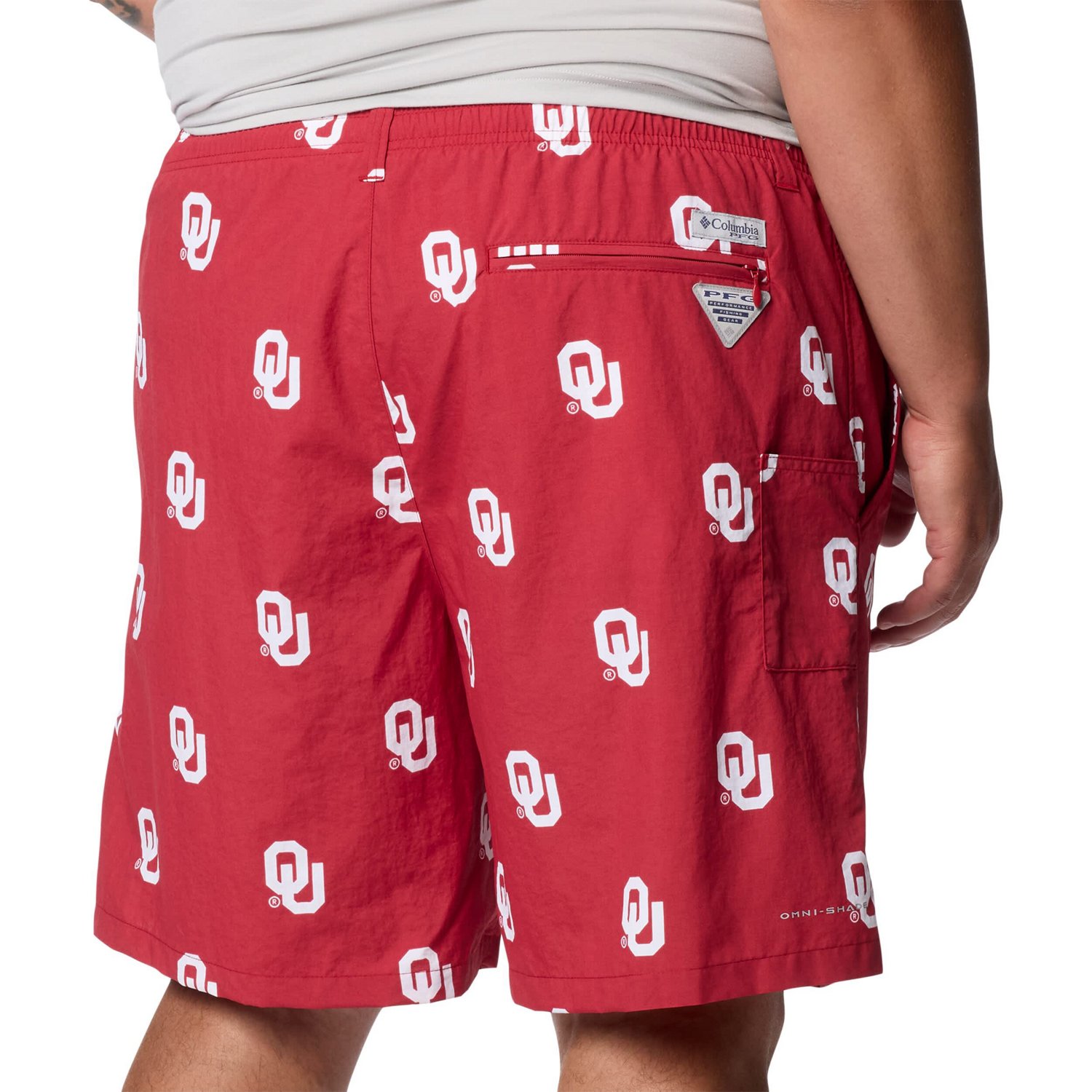 Columbia Oklahoma Sooners Big  Tall Backcast Shorts - view number 3