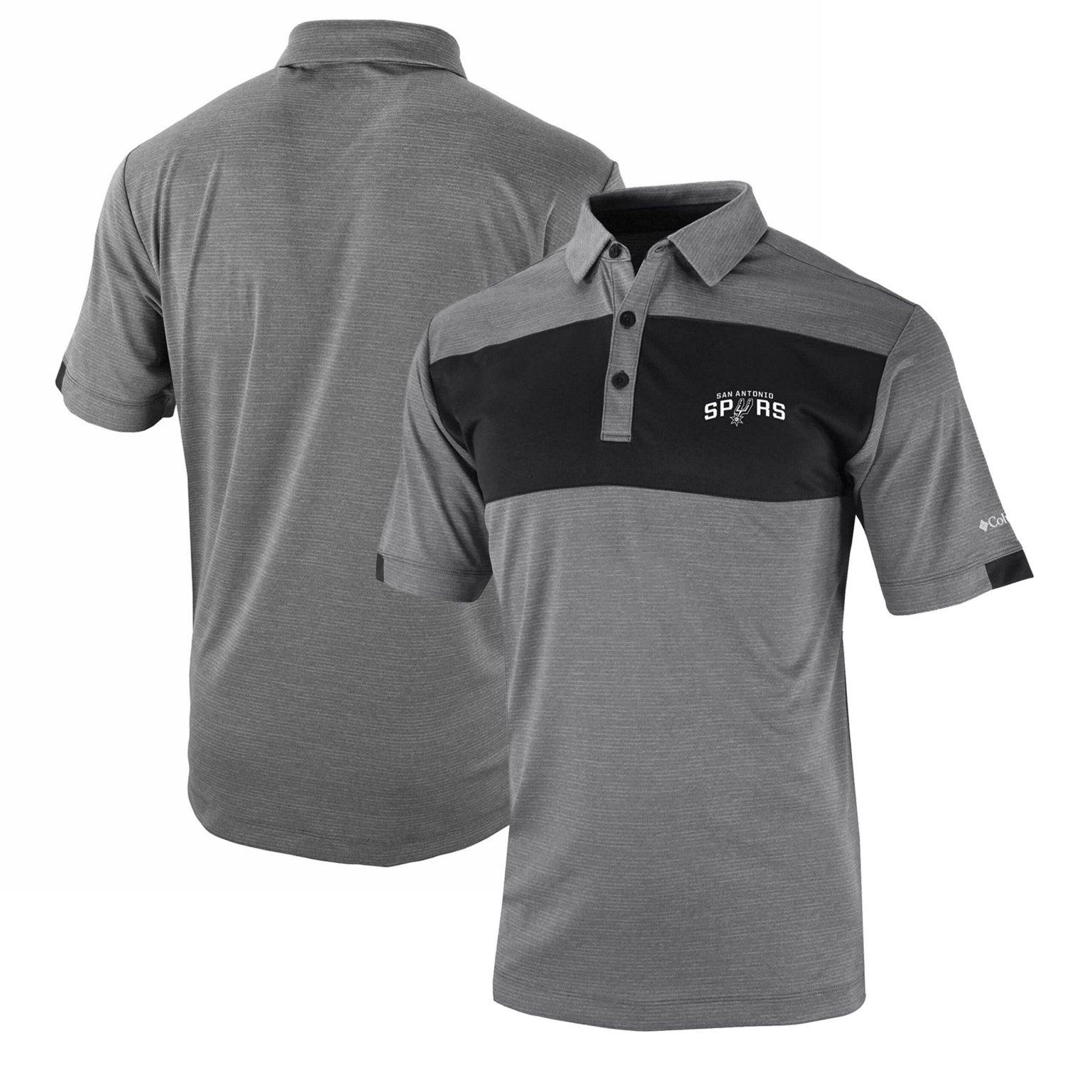 Columbia San Antonio Spurs Omni-Wick Total Control Polo                                                                          - view number 1