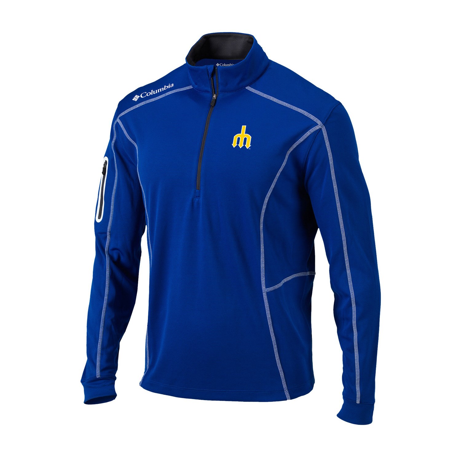 Columbia Seattle Mariners Cooperstown Collection Omni-Wick Shotgun Quarter-Zip Top - view number 2