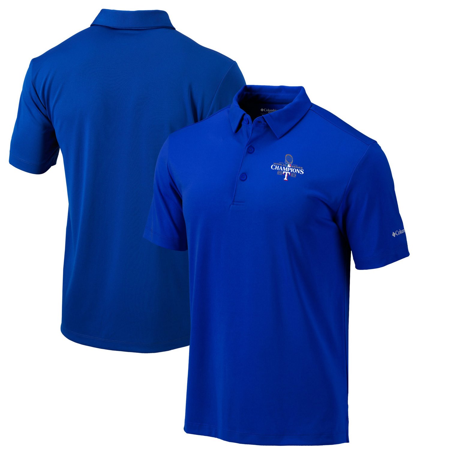 Columbia Texas Rangers 2023 World Series Champions Omni-Wick Drive Polo - view number 1