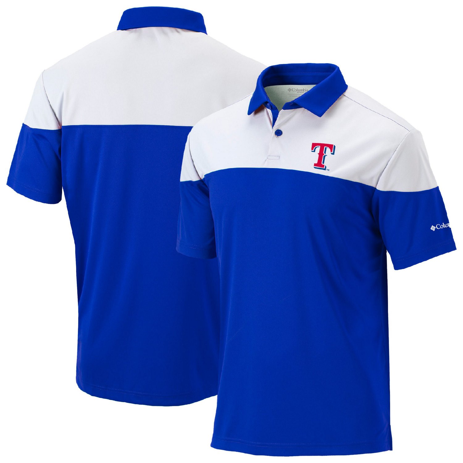 Columbia Texas Rangers Omni-Wick Best Ball Polo