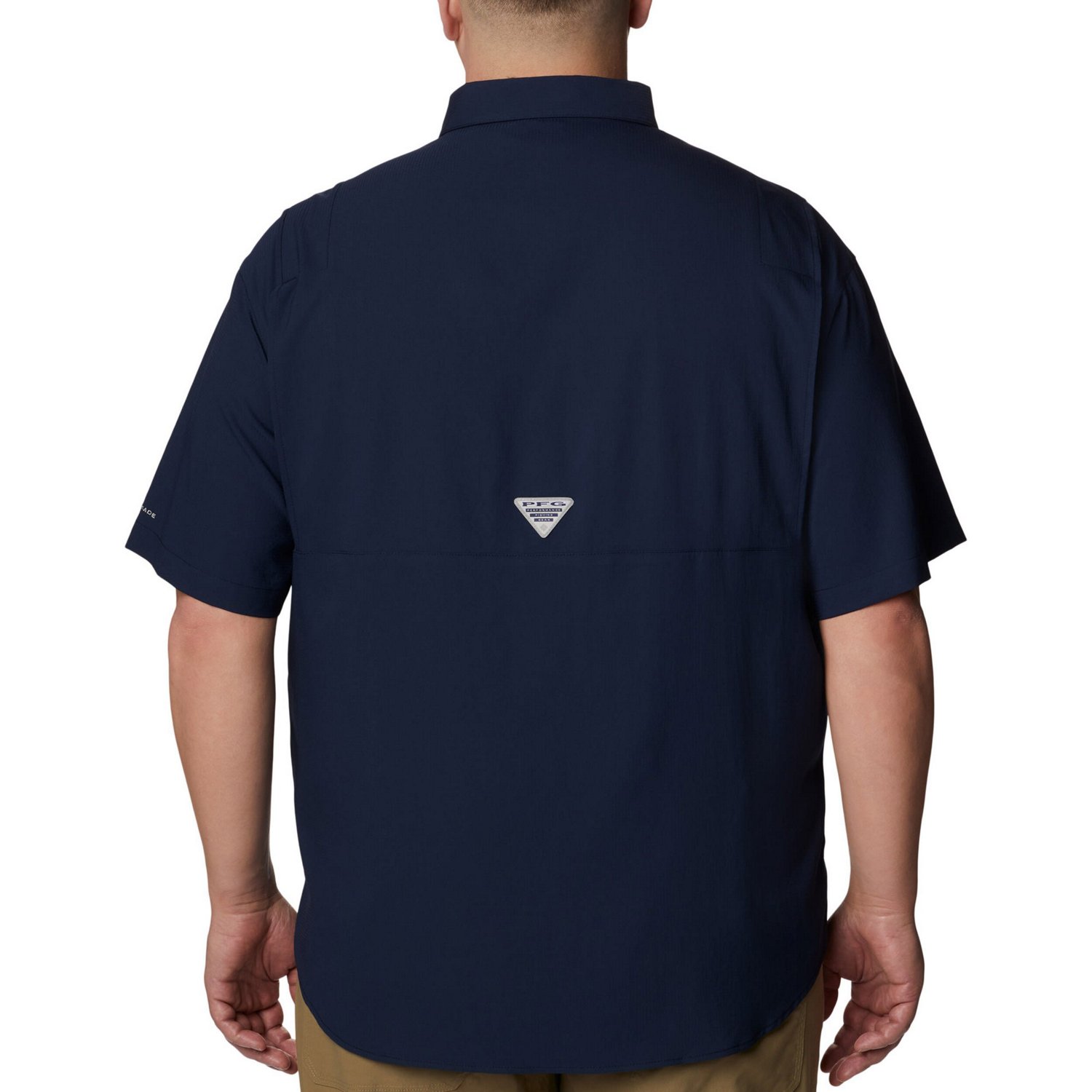 Columbia West Virginia Mountaineers Big  Tall Tamiami Omni-Shade Button-Down Shirt                                               - view number 2