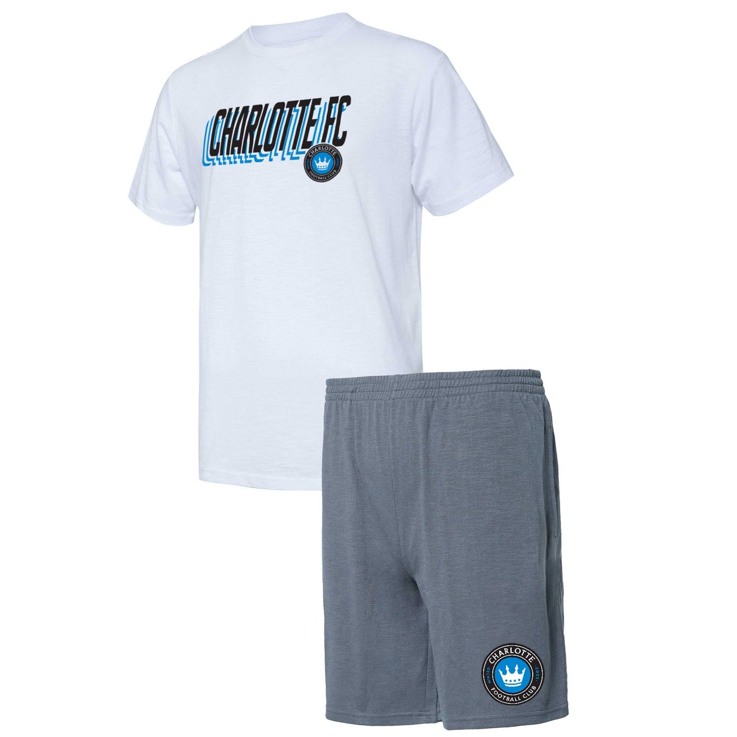 Concepts Sport / Charlotte FC Downfield T-Shirt  Shorts Set