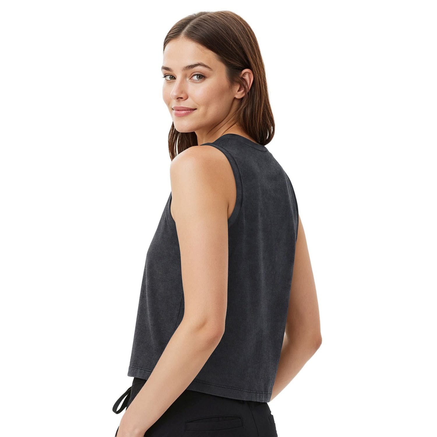 Concepts Sport Miami Hurricanes Distressed Market French Terry Tank Top - view number 2