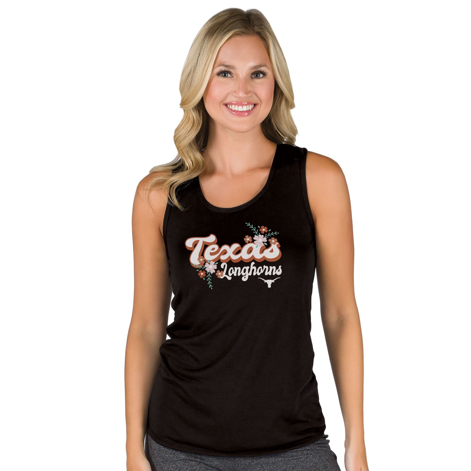 Concepts Sport Texas Longhorns Marathon Racerback Tank Top