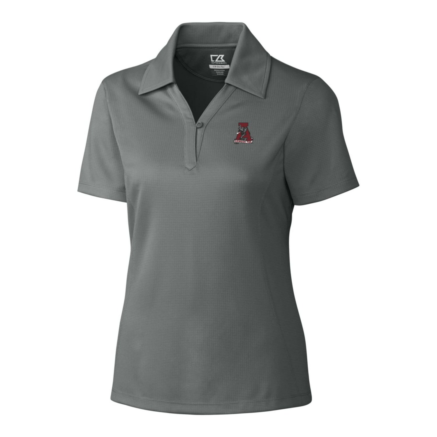 Cutter  Buck Alabama Crimson Tide CB DryTec Genre Textured Solid Polo                                                            - view number 2