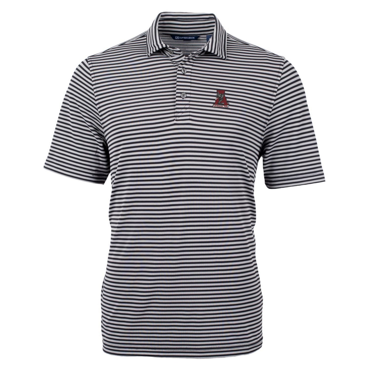 Cutter  Buck Alabama Crimson Tide Throwback Logo Virtue Eco Pique Stripe Recycled Polo                                           - view number 2