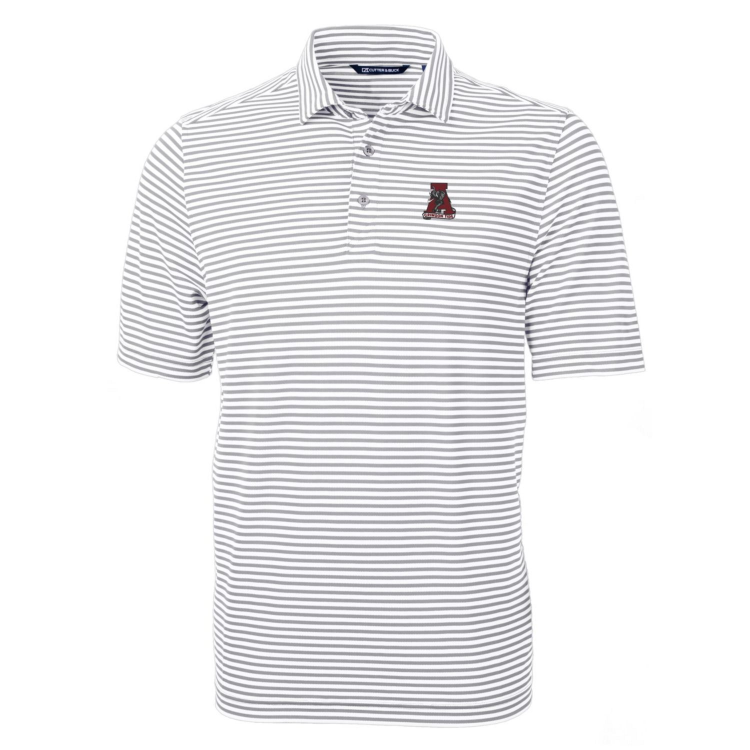 Cutter  Buck Alabama Crimson Tide Throwback Logo Virtue Eco Pique Stripe Recycled Polo                                           - view number 2
