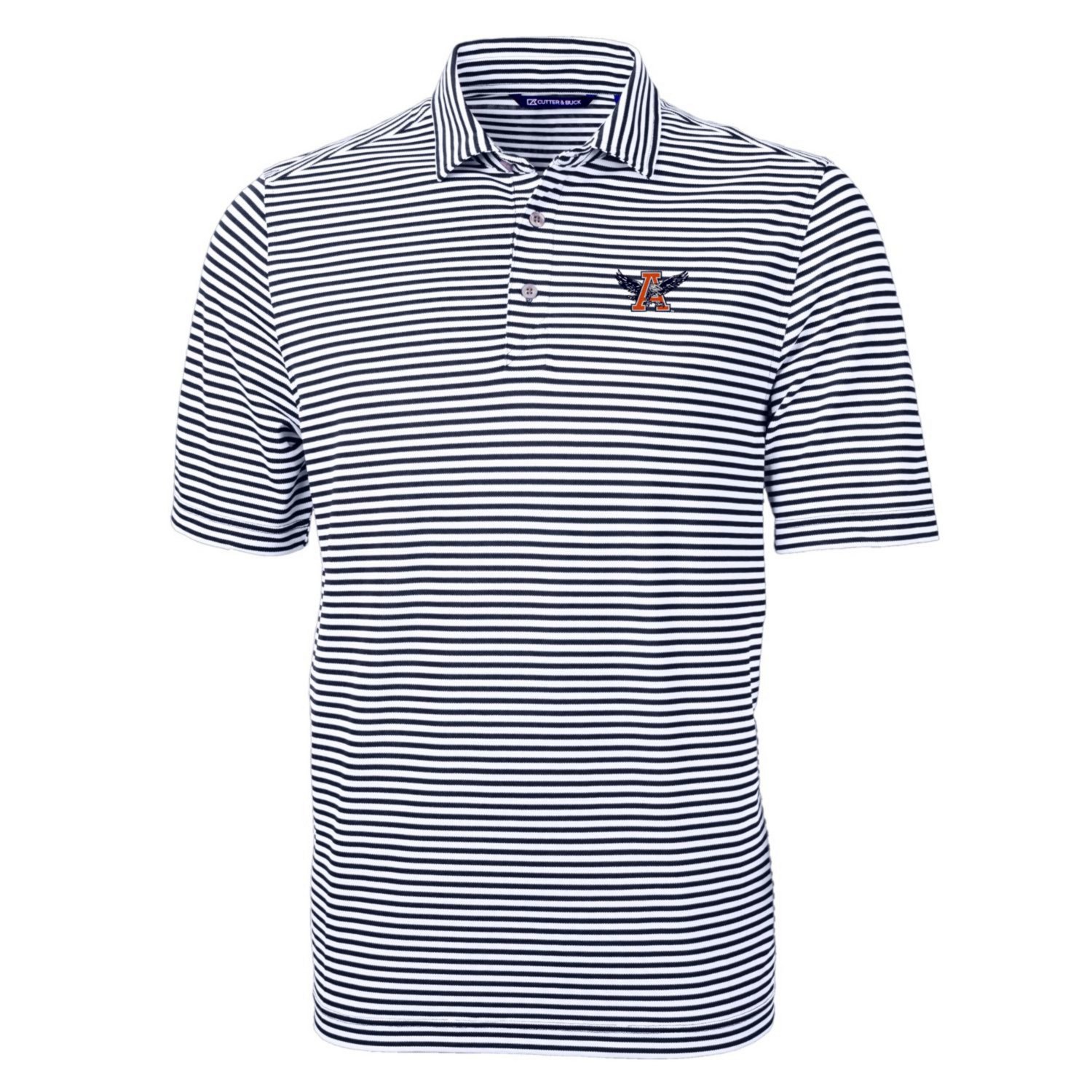 Cutter  Buck Auburn Tigers Throwback Logo Virtue Eco Pique Stripe Recycled Polo                                                  - view number 2