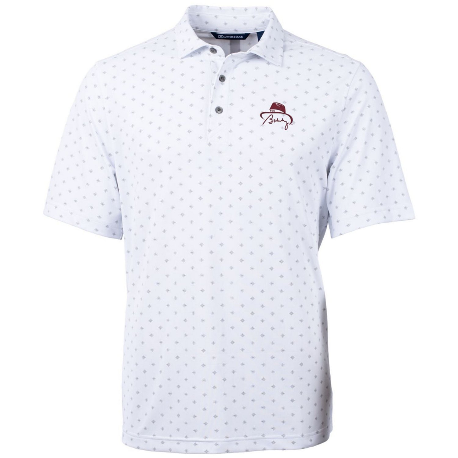 Cutter  Buck Bobby Bowden Florida State Seminoles Virtue Eco Pique Tile Print Recycled Polo                                      - view number 2