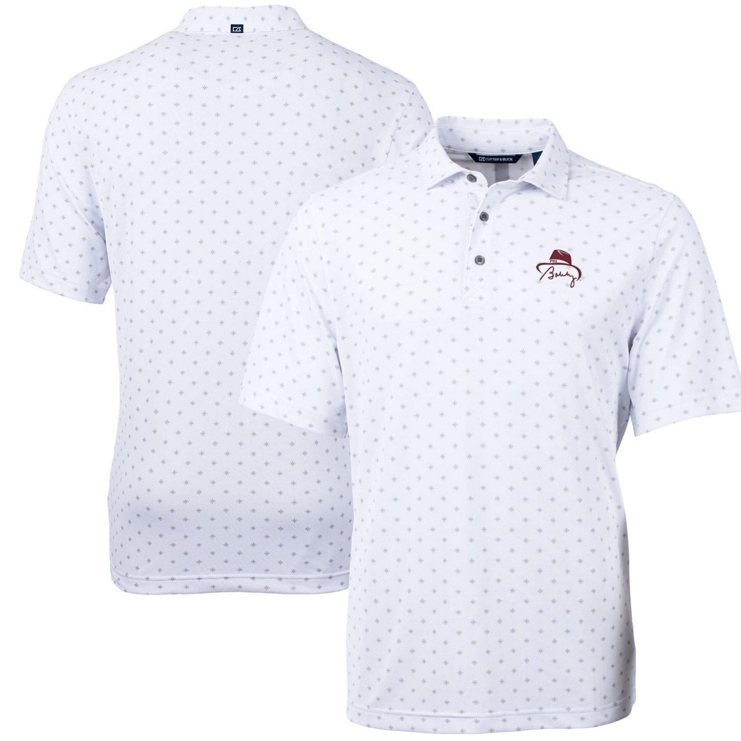 Cutter  Buck Bobby Bowden Florida State Seminoles Virtue Eco Pique Tile Print Recycled Polo                                      - view number 1