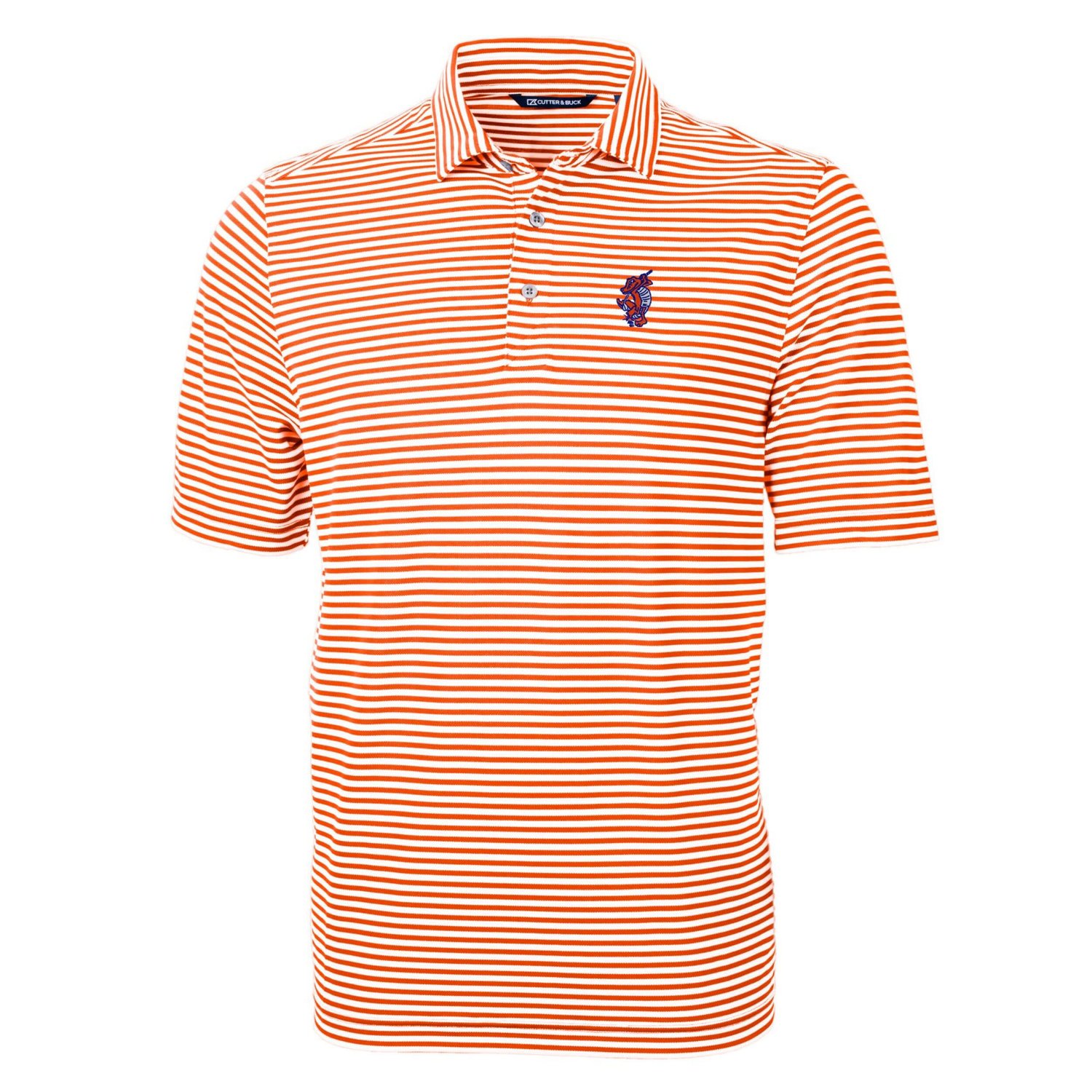 Cutter  Buck Florida Gators Swinging Gator Virtue Eco Pique Stripe Recycled Polo                                                 - view number 2