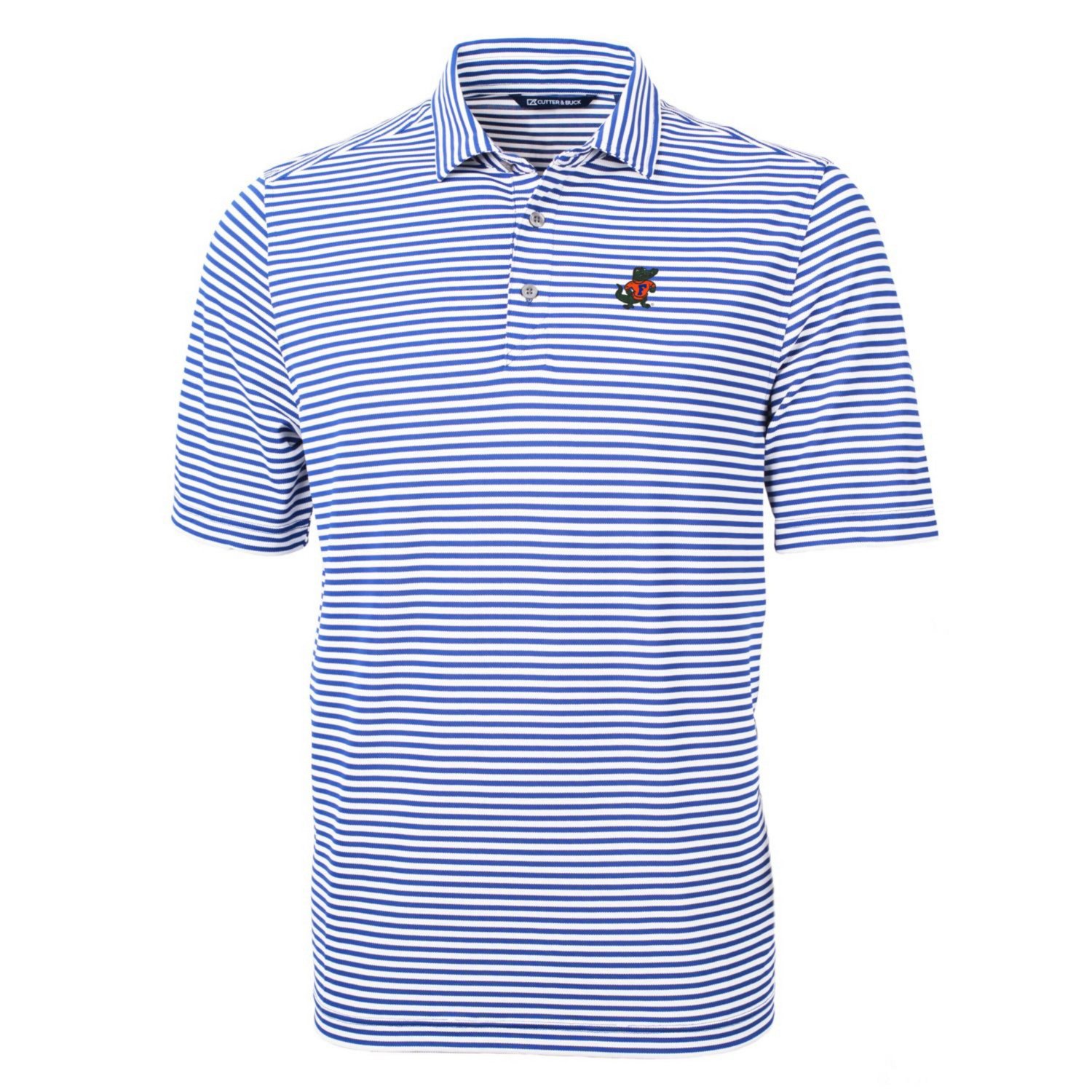 Cutter  Buck Florida Gators Throwback Logo Virtue Eco Pique Stripe Recycled Polo                                                 - view number 2