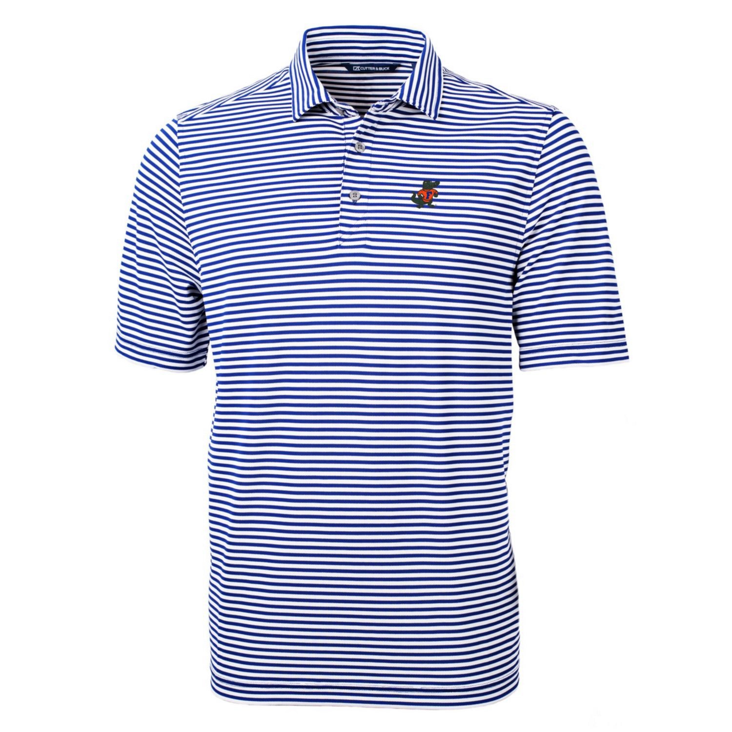 Cutter  Buck Florida Gators Throwback Logo Virtue Eco Pique Stripe Recycled Polo                                                 - view number 2