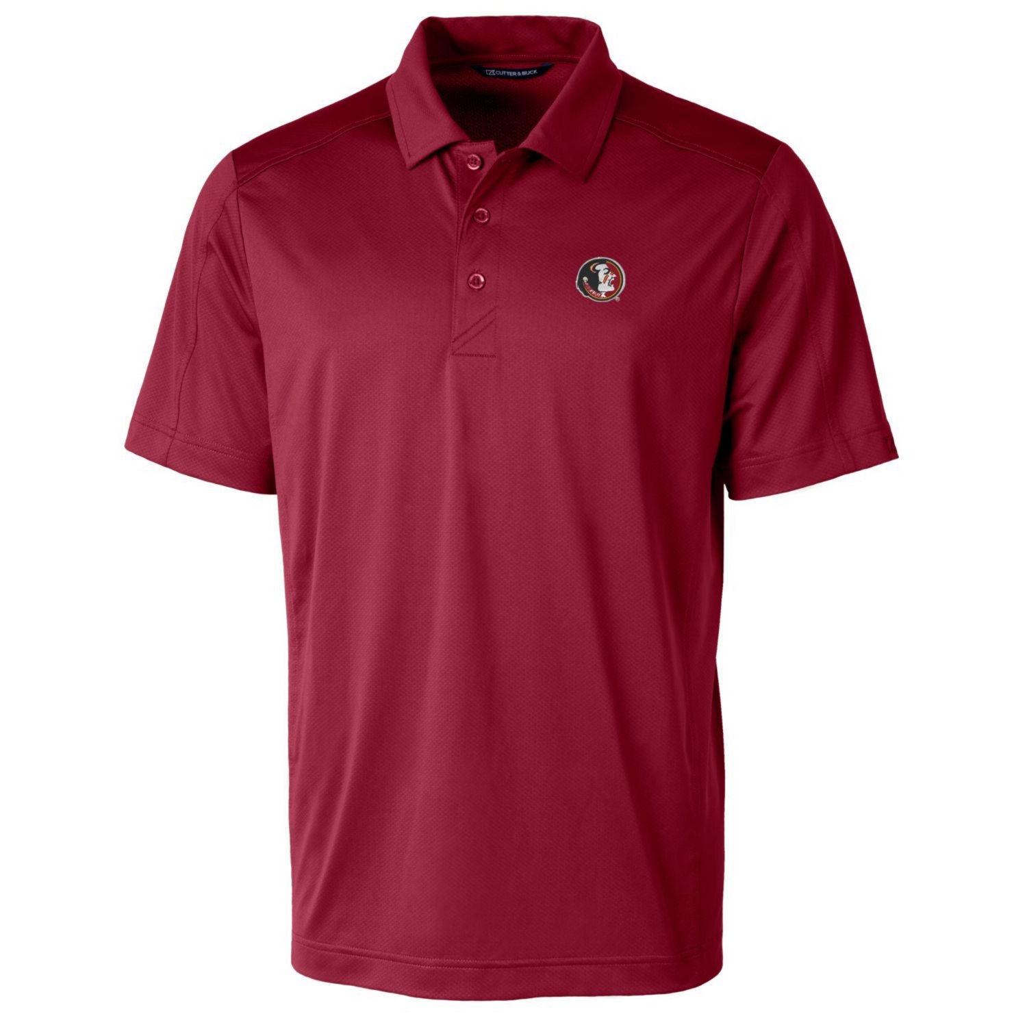 Cutter  Buck Florida State Seminoles Primary Team Logo Prospect Textured Stretch Polo                                            - view number 2