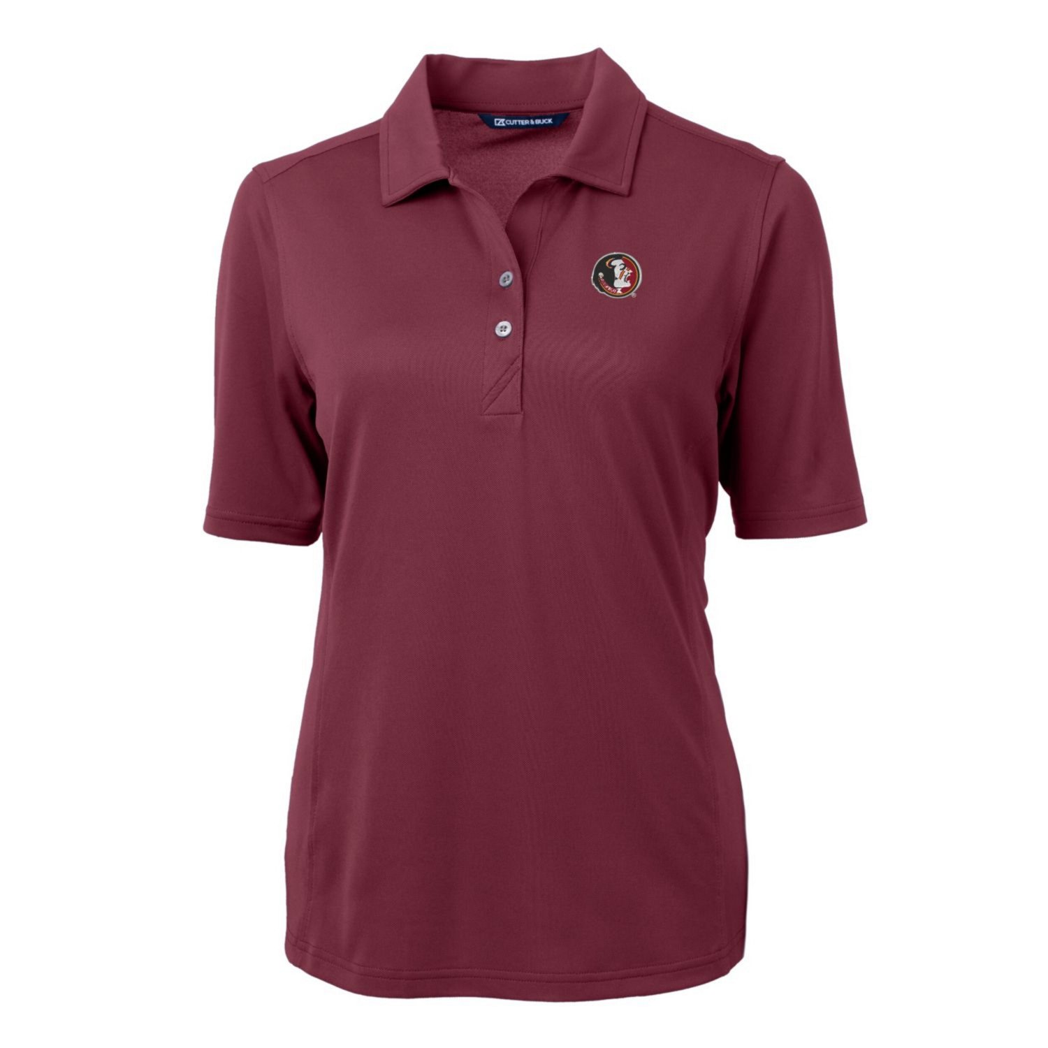 Cutter  Buck Florida State Seminoles Team Virtue Eco Pique Recycled Polo                                                         - view number 2