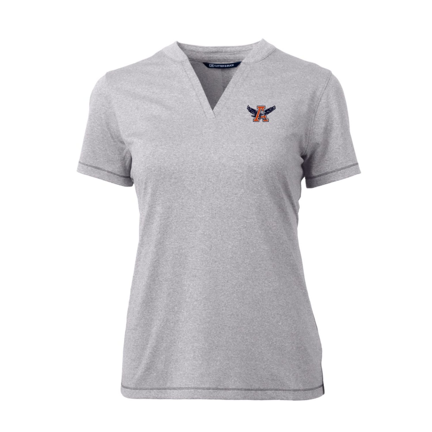 Cutter  Buck Heather Auburn Tigers Forge Stretch Blade V-Neck Top                                                                - view number 2