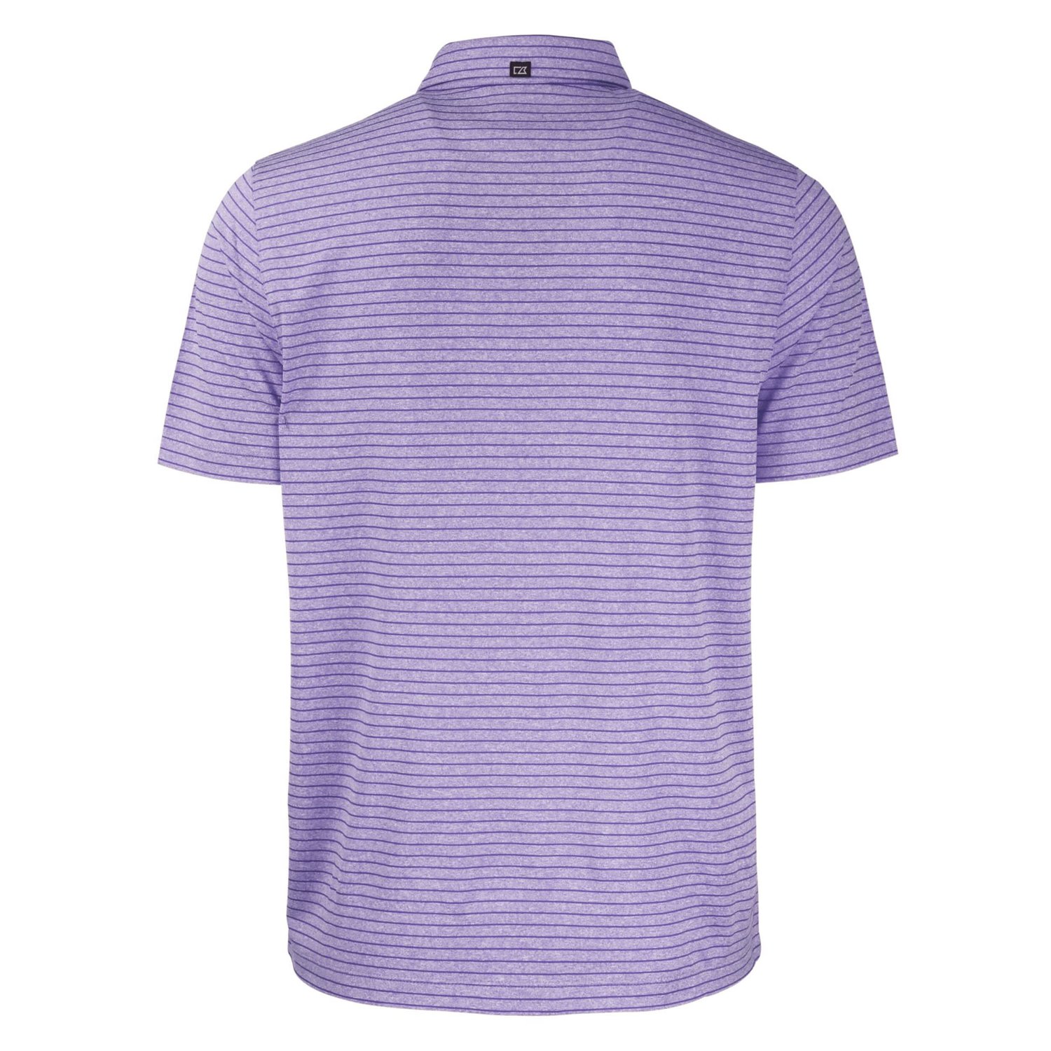 Cutter  Buck Heather LSU Tigers Forge Eco Heathered Stripe Stretch Recycled Polo - view number 3