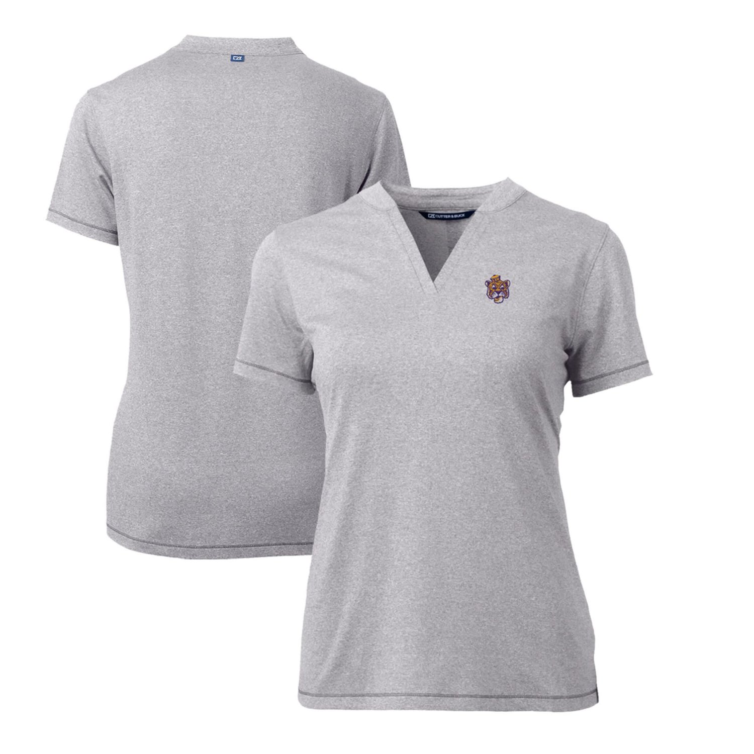 Cutter  Buck Heather LSU Tigers Forge Stretch Blade V-Neck Top                                                                   - view number 1
