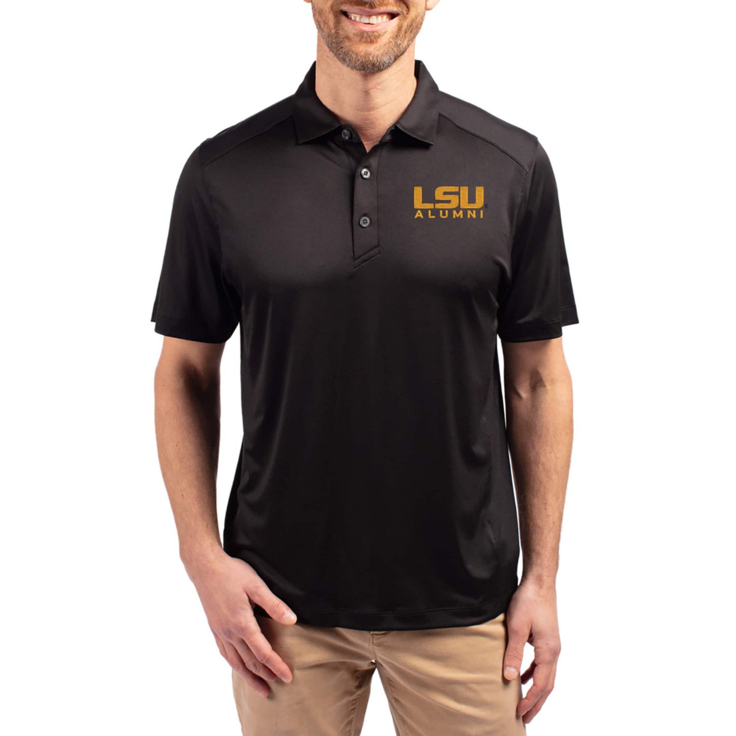 Cutter  Buck LSU Tigers Forge Alumni Eco Stretch Recycled Polo