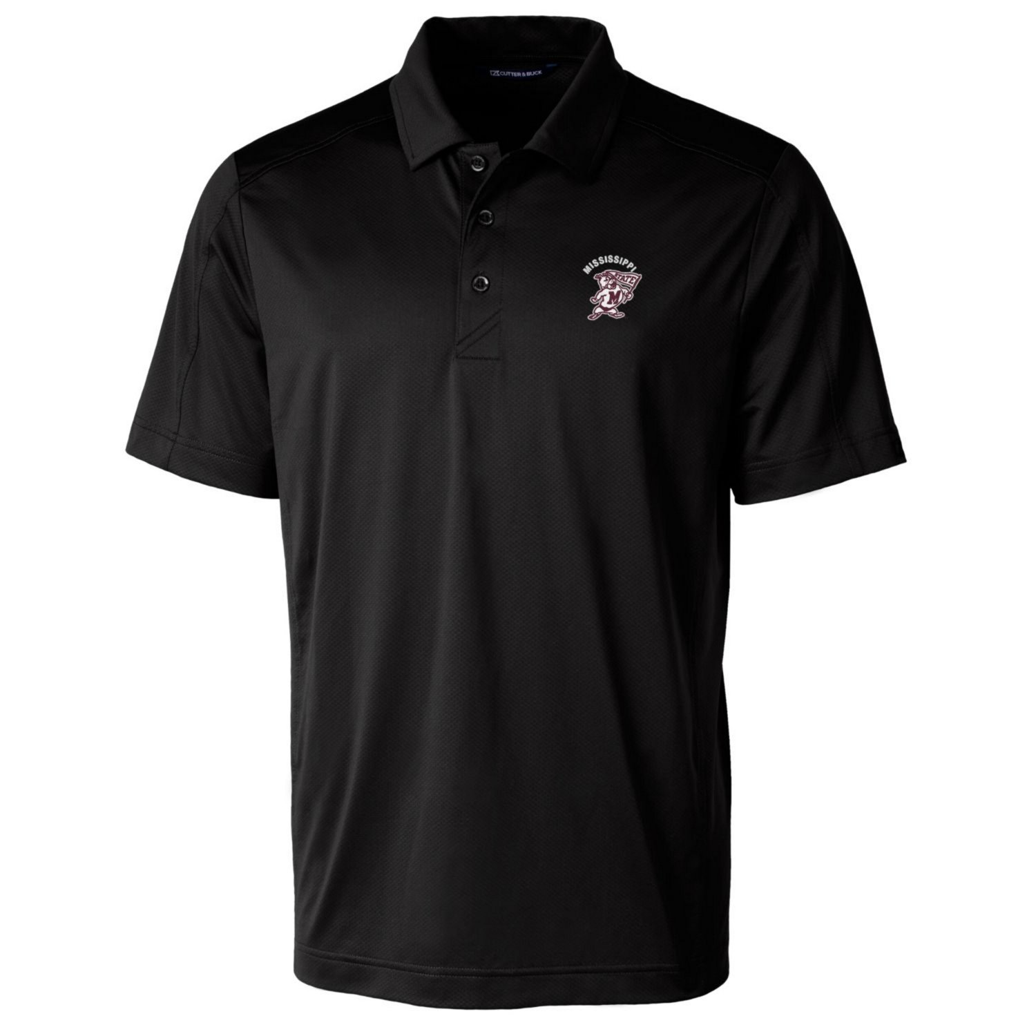 Cutter  Buck Mississippi State Bulldogs Primary Team Logo Prospect Textured Stretch Polo                                         - view number 2