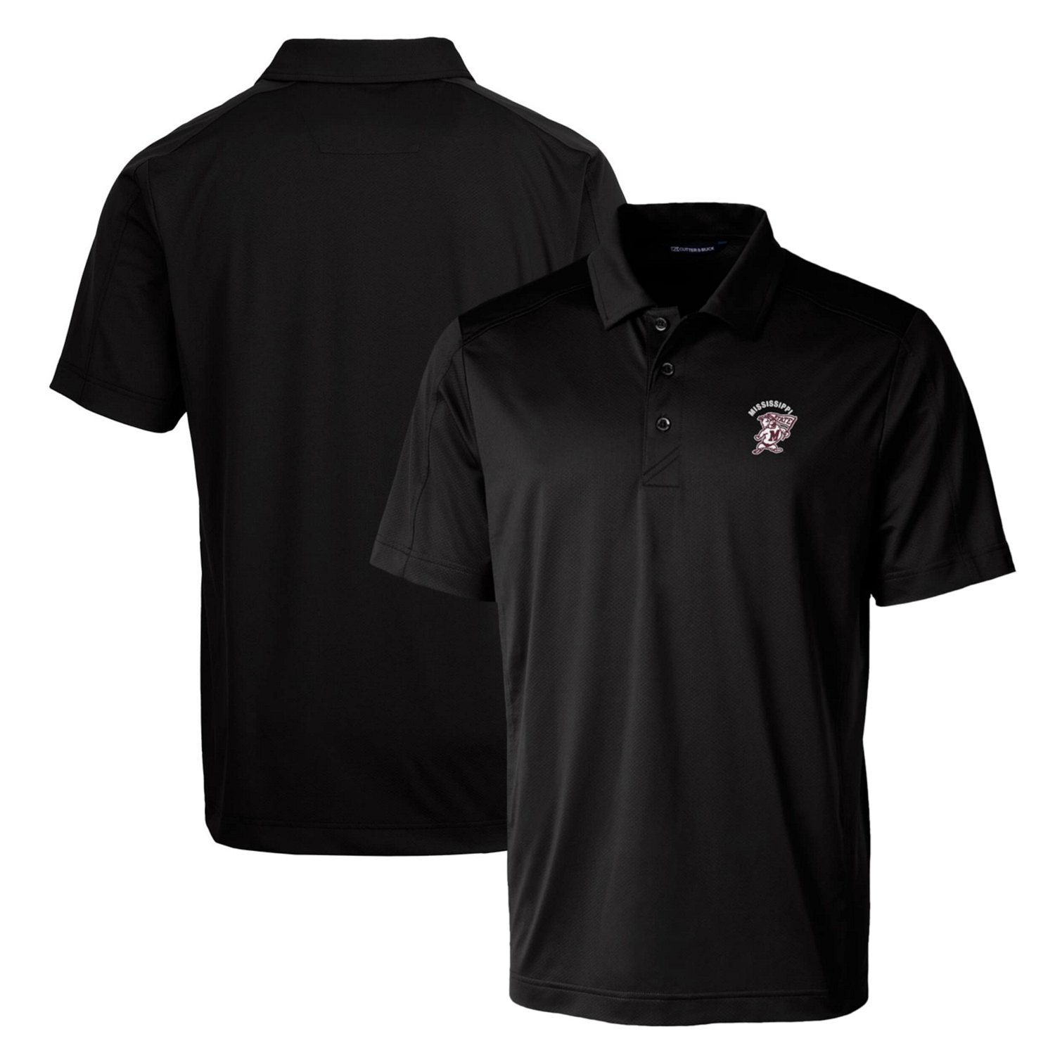 Cutter  Buck Mississippi State Bulldogs Primary Team Logo Prospect Textured Stretch Polo                                         - view number 1