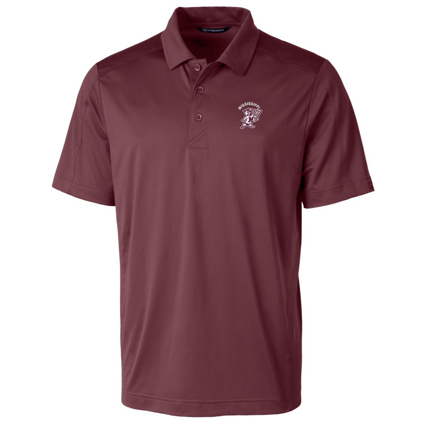 Cutter  Buck Mississippi State Bulldogs Primary Team Logo Prospect Textured Stretch Polo                                         - view number 2