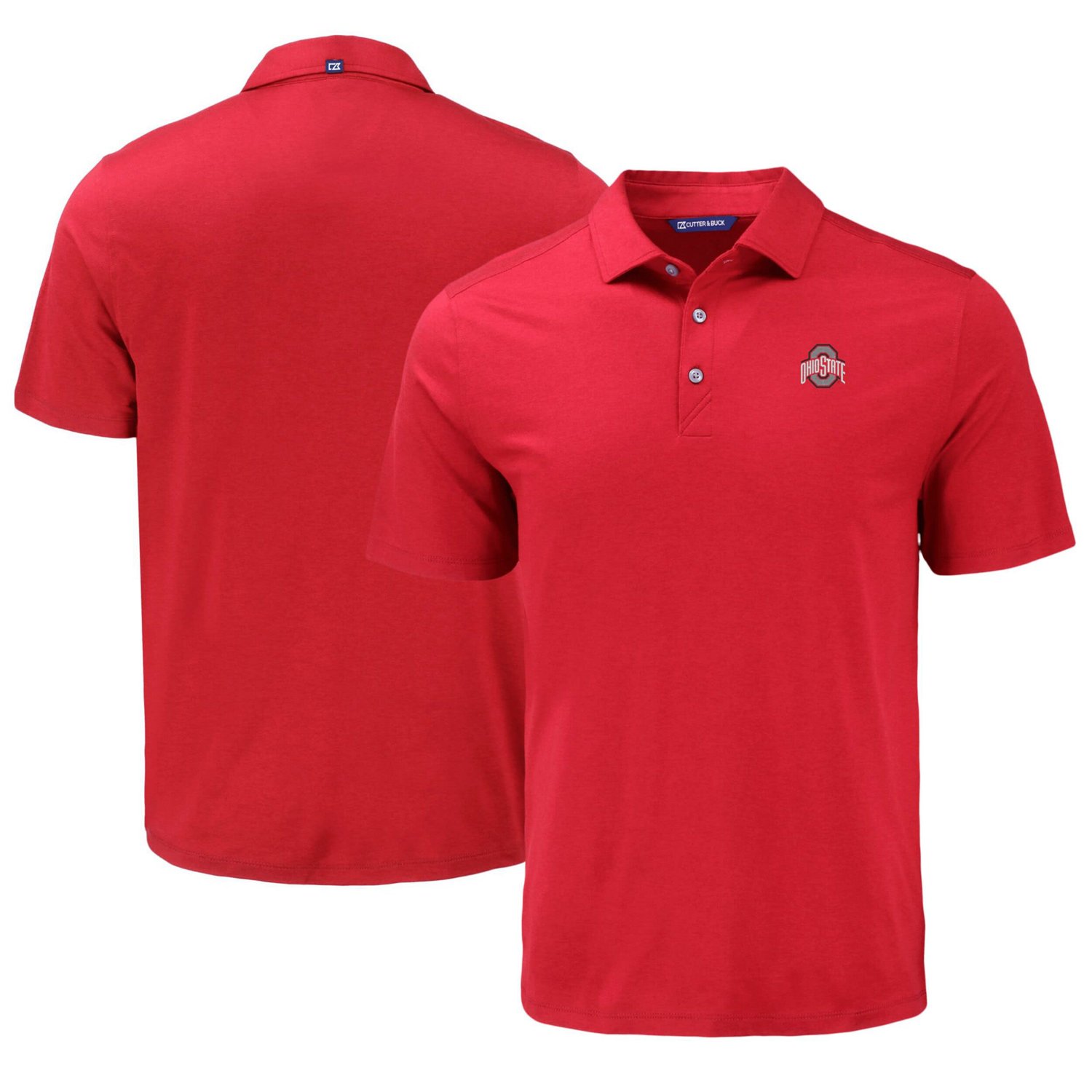 Cutter  Buck Ohio State Buckeyes Coastline Epic Comfort Eco Recycled Polo