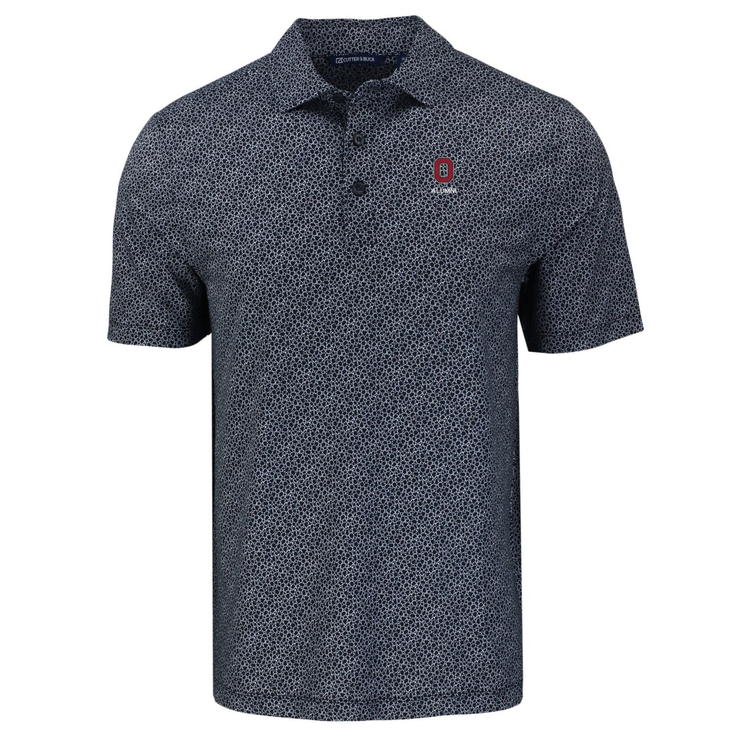 Cutter  Buck Ohio State Buckeyes Pike Eco Pebble Print Stretch Recycled Polo - view number 2