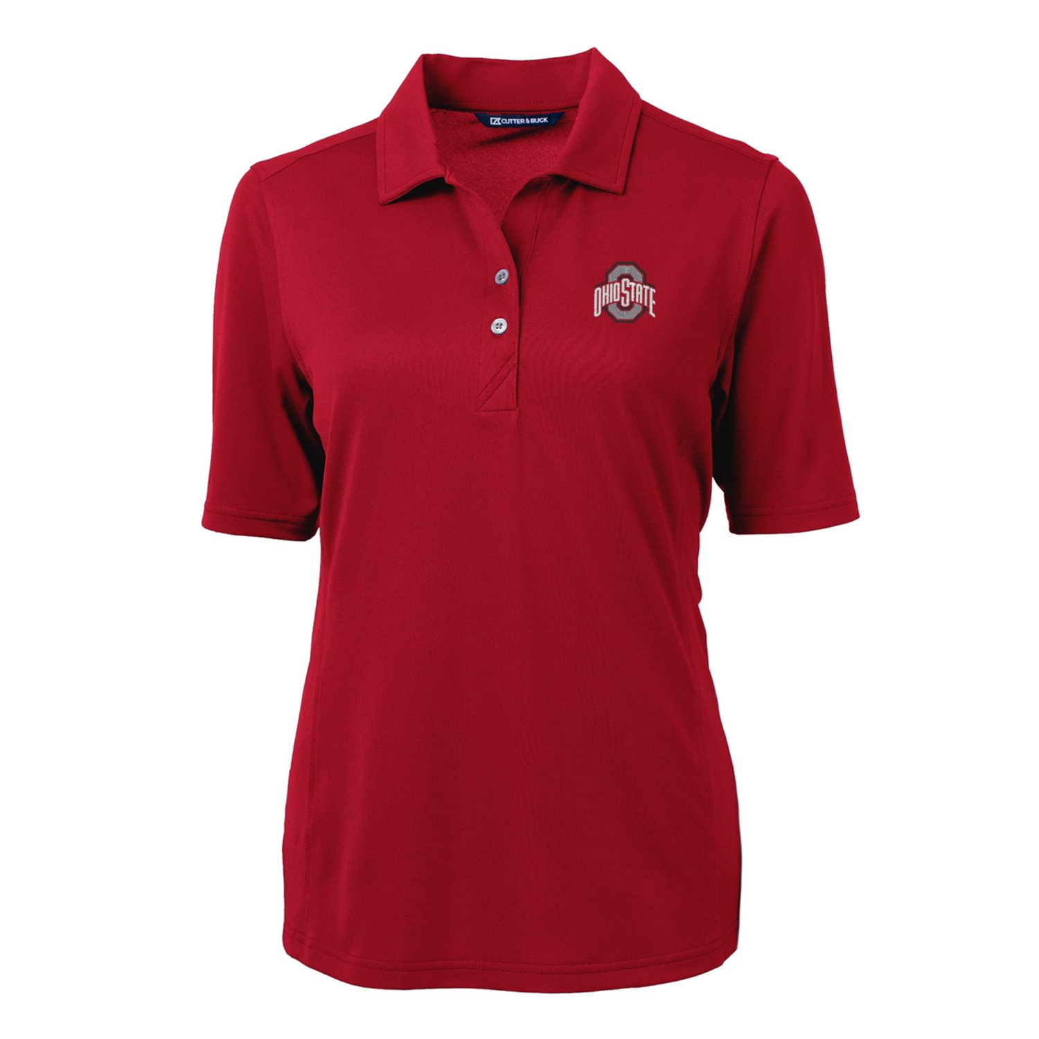 Cutter  Buck Ohio State Buckeyes Virtue Eco Pique Recycled Polo