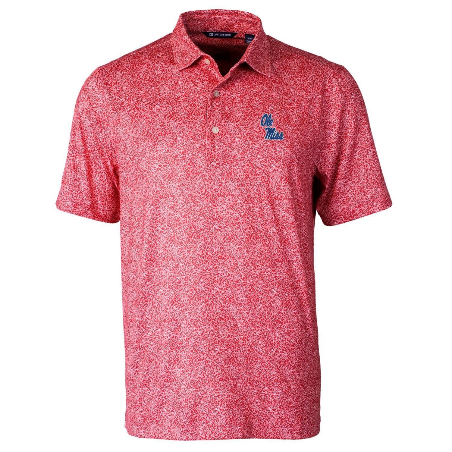 Cutter  Buck Ole Miss Rebels Pike Constellation Print Stretch Polo                                                               - view number 1